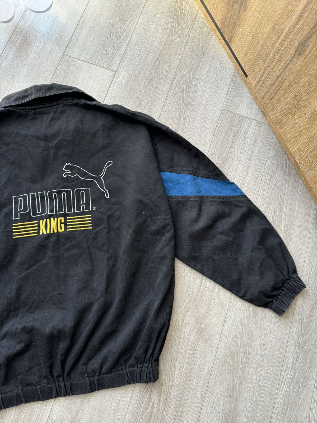 Puma × Vintage RARE 1995 Derby County x Puma King Drill Top Jacket Vintage Size US L / EU 52-54 / 3 - 7 Thumbnail
