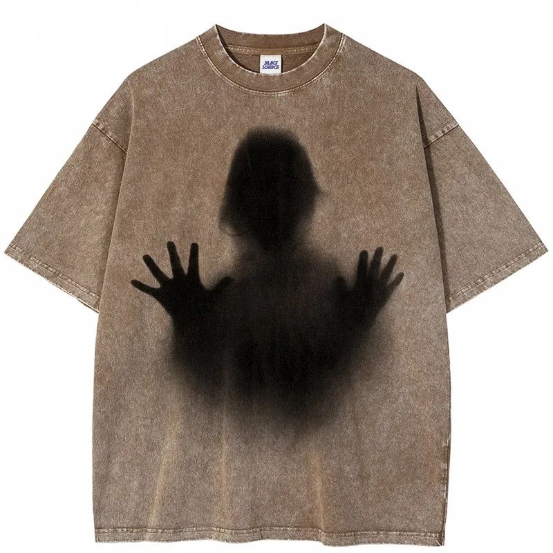 Japanese Brand Streetwear SOS Shadow Graphic T-shirt Size US S / EU 44-46 / 1 - 1 Thumbnail