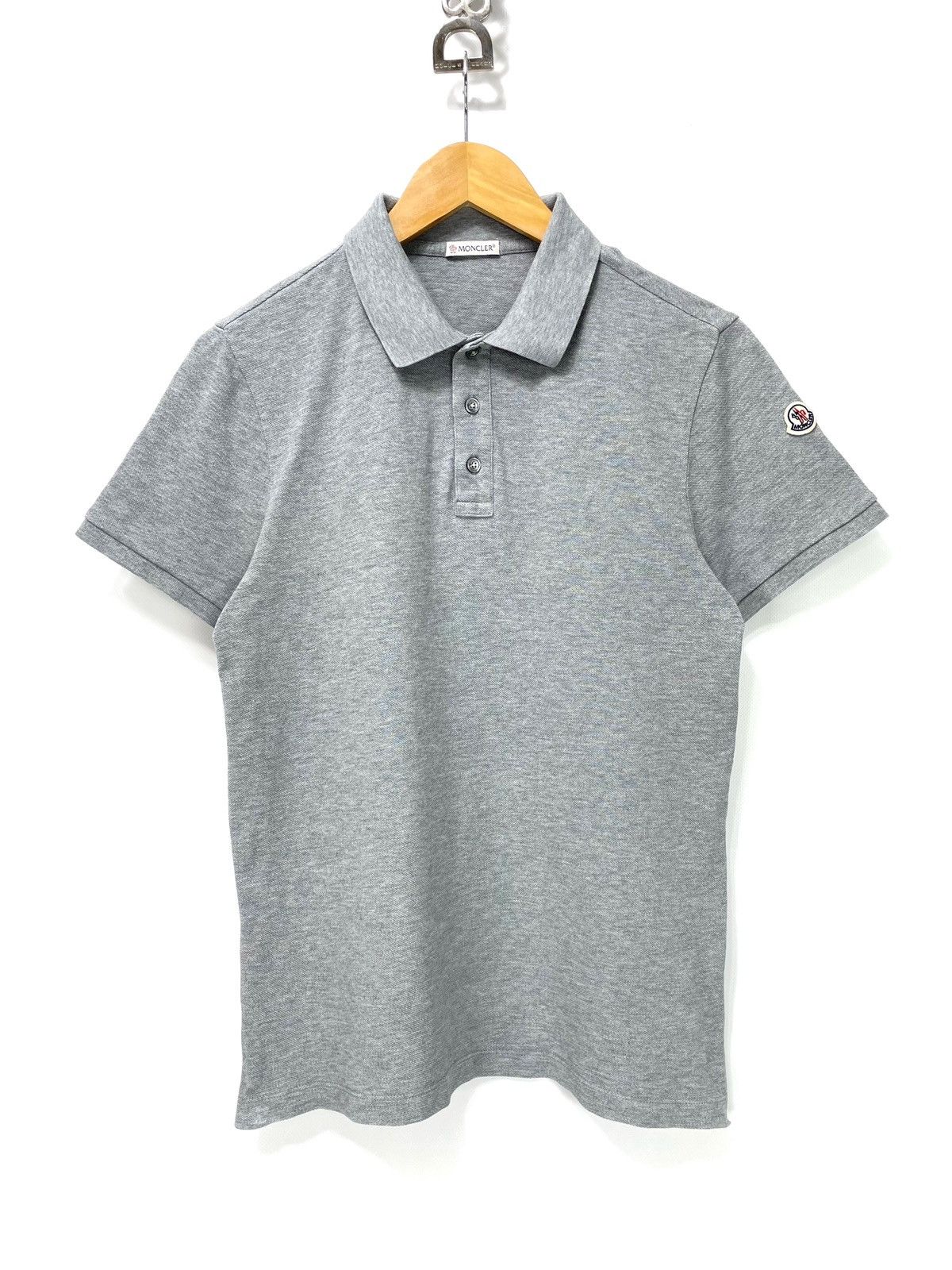 Moncler Moncler Maglia Polo Manica Corta Shirt Black Logo | Grailed