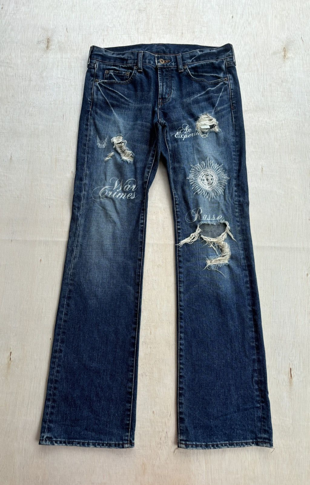 Hysteric Glamour × If Six Was Nine × Japanese Brand Vintage Distressed Denim Ifsixwasnine Lgb Style Jeans Size US 33 - 1 Thumbnail
