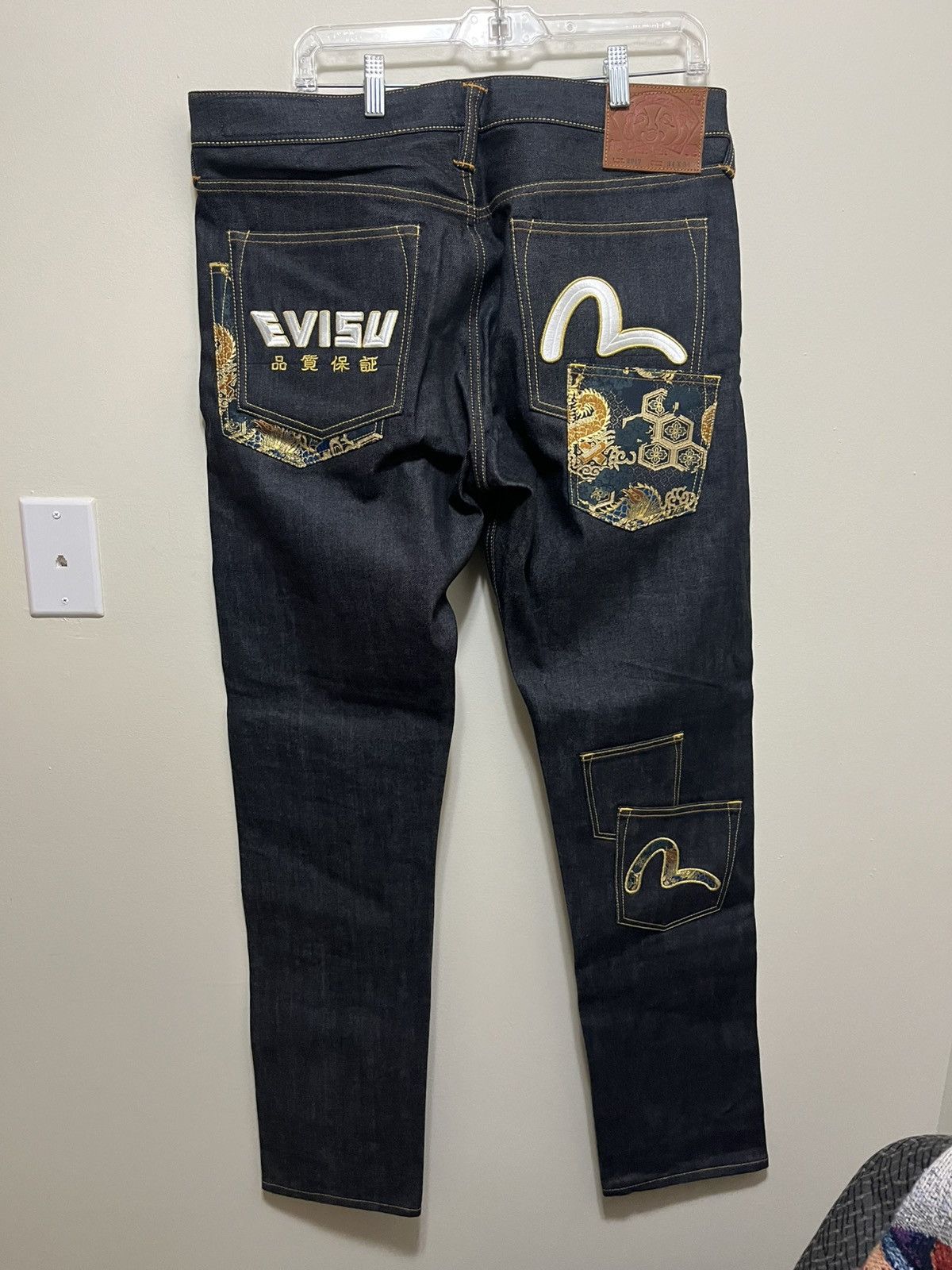 Evisu Evisu Genes Mens Denim Jeans RN 120435 34 Waist 35 Inseam