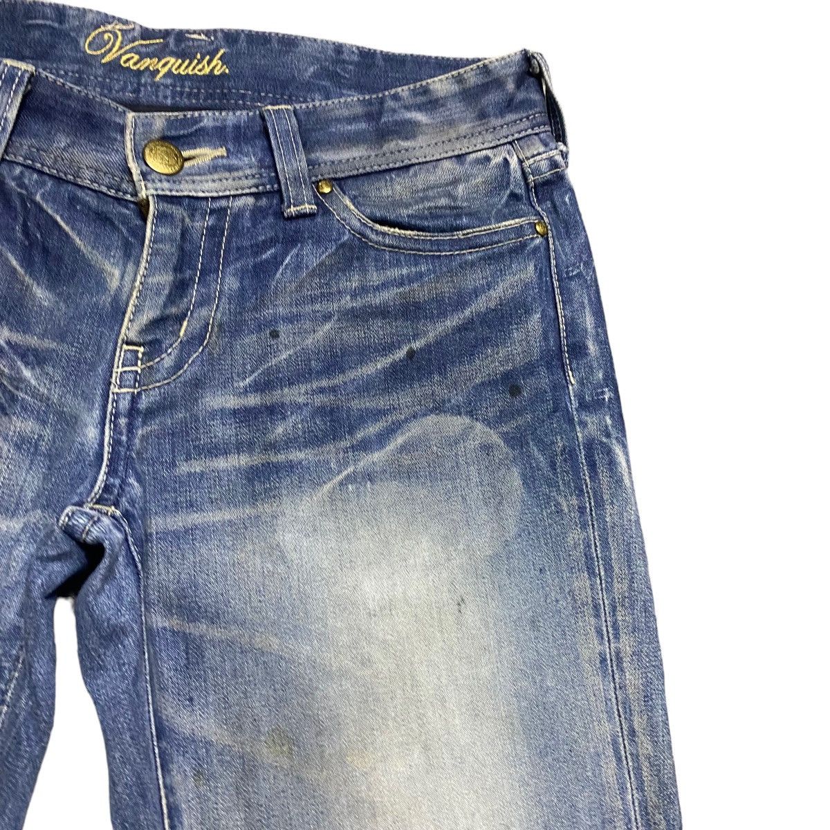 Vanquish Vanquish Gold Mudwash Denim Flare Jeans Size US 30 / EU 46 - 5 Thumbnail