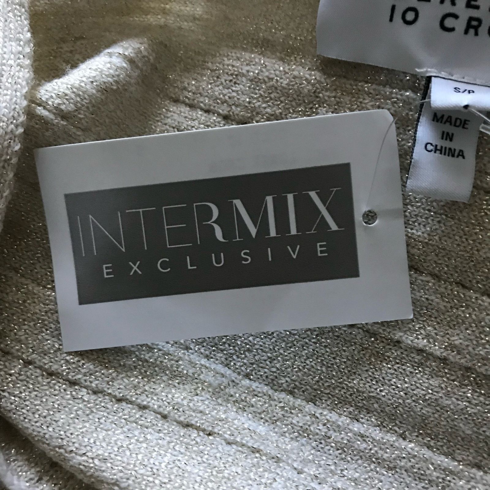 Derek Lam 10 Crosby NEW Derek Lam 10 Crosby Ivory Lurex Crossover Knit Top S Size S / US 4 / IT 40 - 7 Thumbnail
