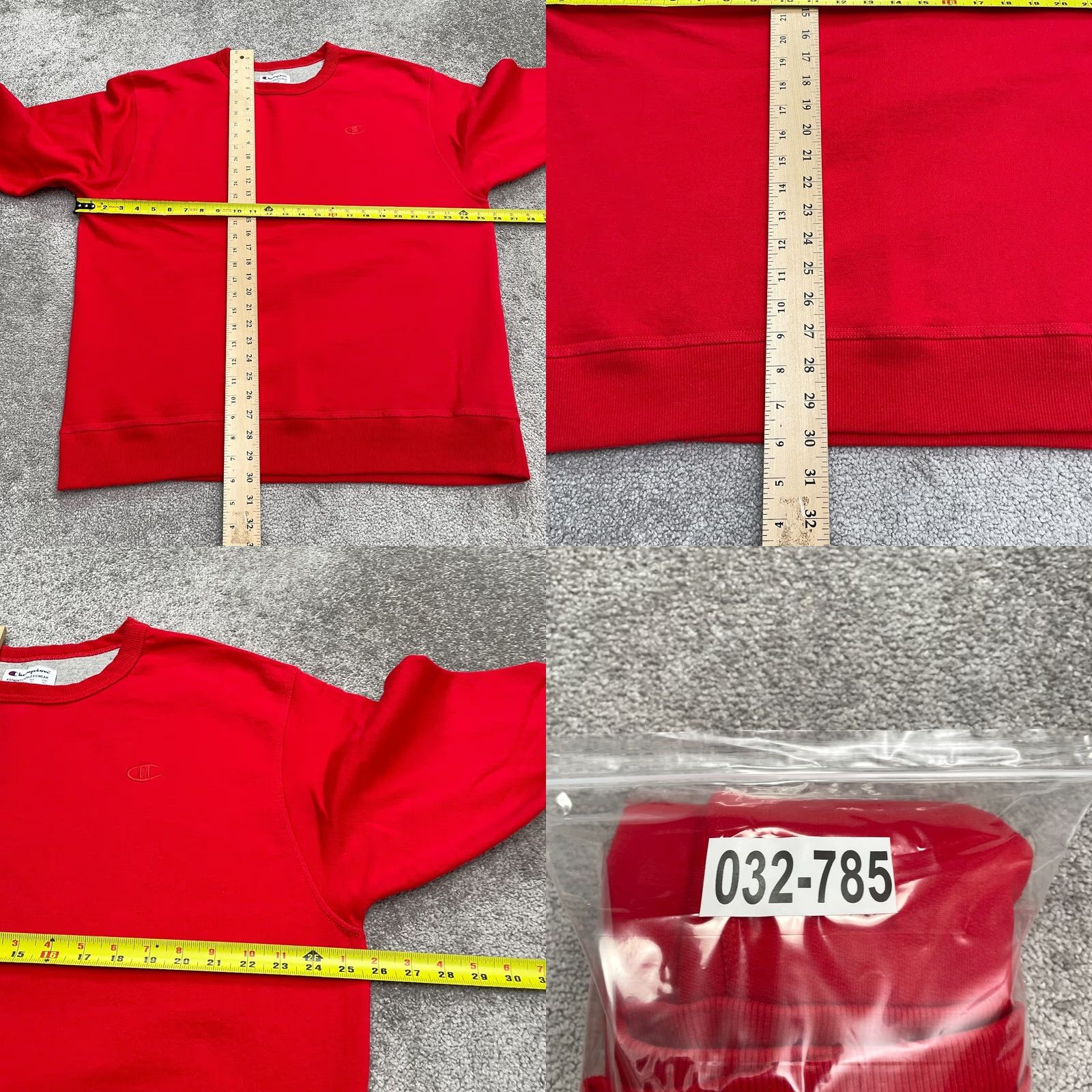 Champion Champion Pullover Sweatshirt Mens XL Solid Red Crew Neck Casual Active Outdoor Size US XL / EU 56 / 4 - 9 Thumbnail