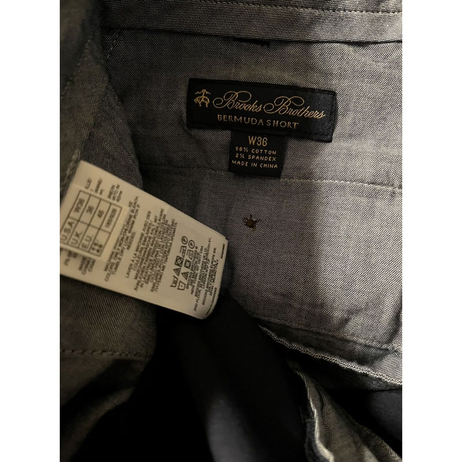Brooks Brothers Brooks Brothers Chino Shorts Mens Geometric Navy Blue Bermuda Size 36 Size US 36 / EU 52 - 4 Thumbnail