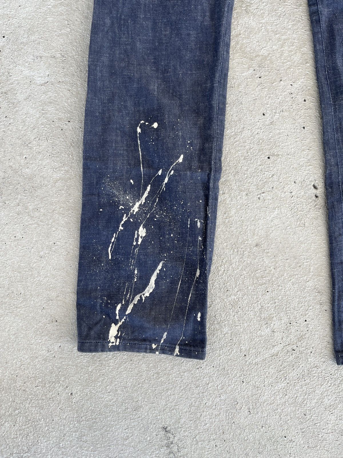 Greg Lauren Vintage Paint Splattered Jeans RRL HELMUT LANG STYLE Size US 34 / EU 50 - 4 Thumbnail