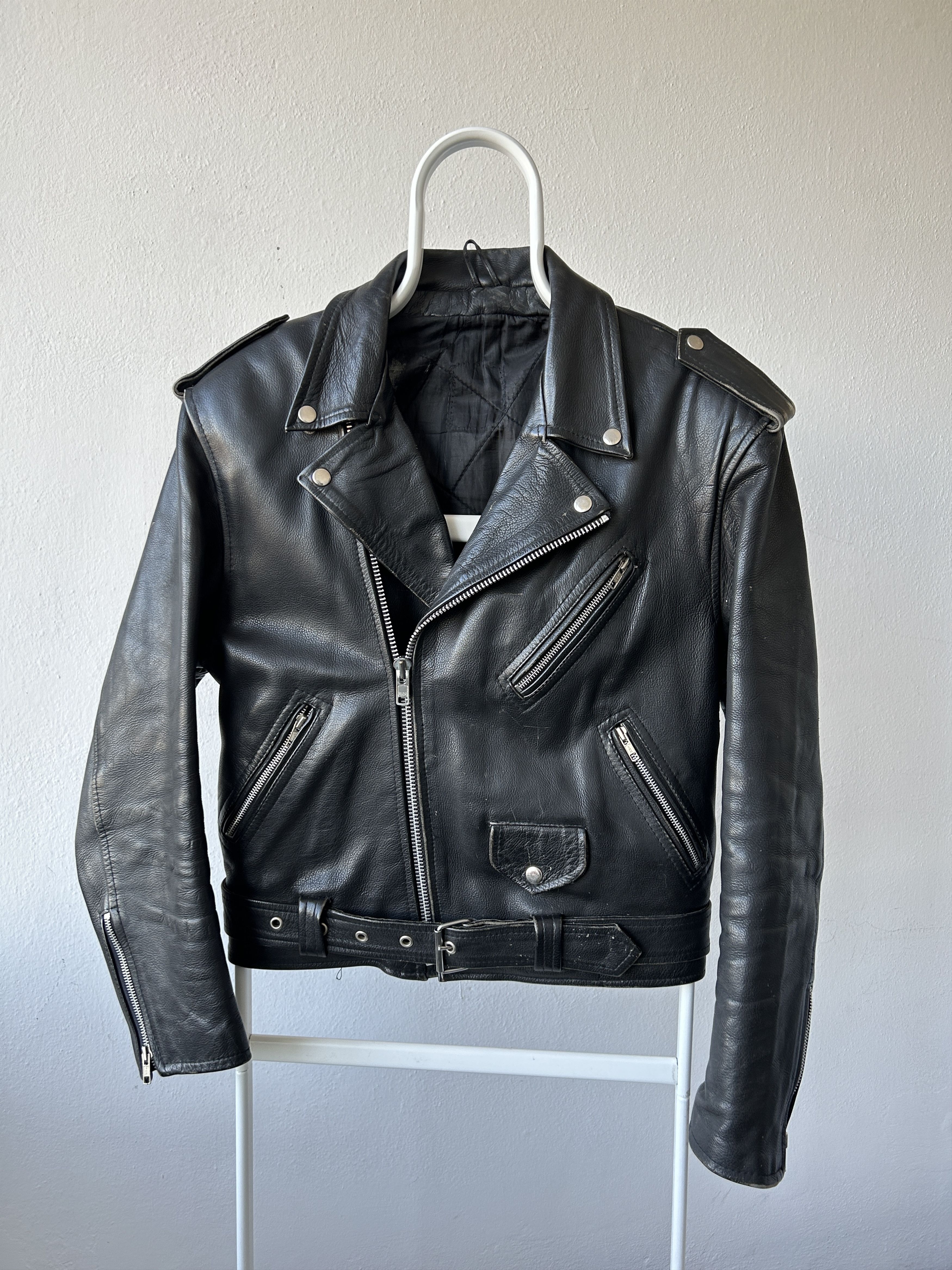Vintage Vintage ramones biker leather jacket Size US M / EU 48-50 / 2 - 1 Thumbnail