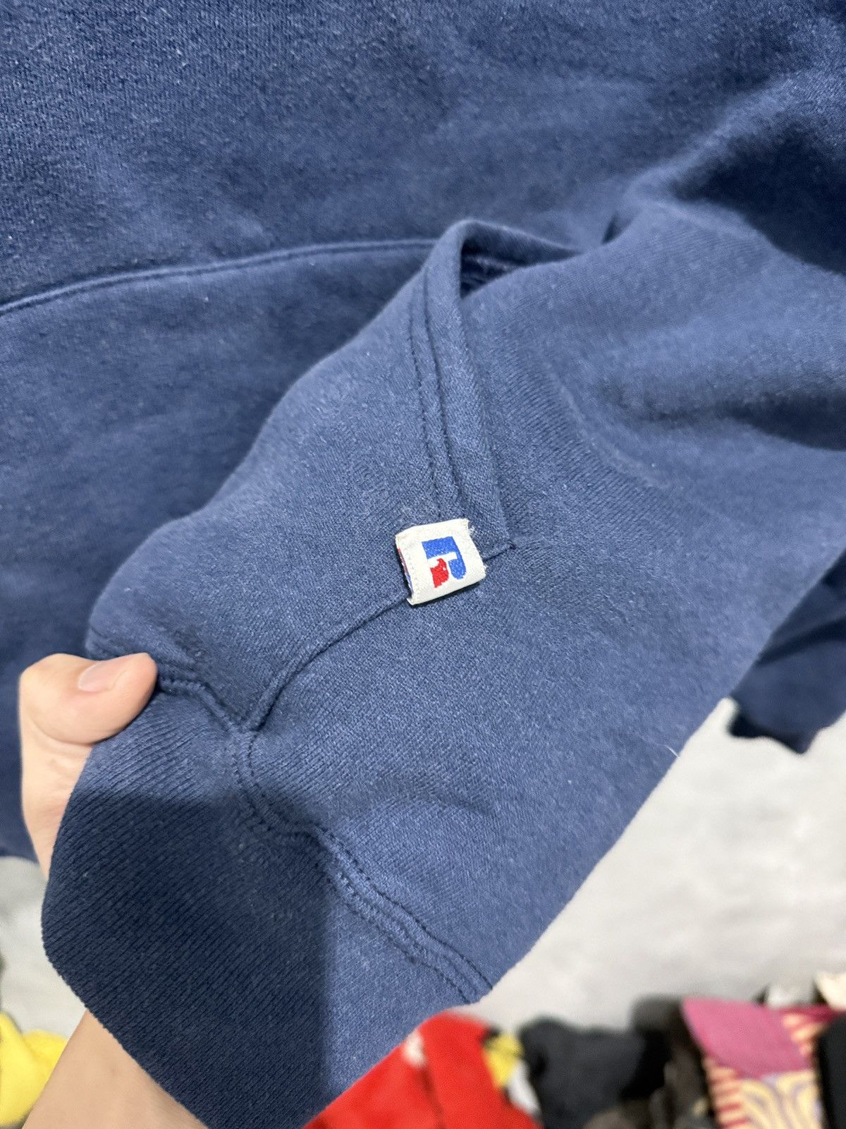 Russell Athletic Rare Vintage 90s Navy Russell Athletic Hoodie Size US M / EU 48-50 / 2 - 6 Thumbnail