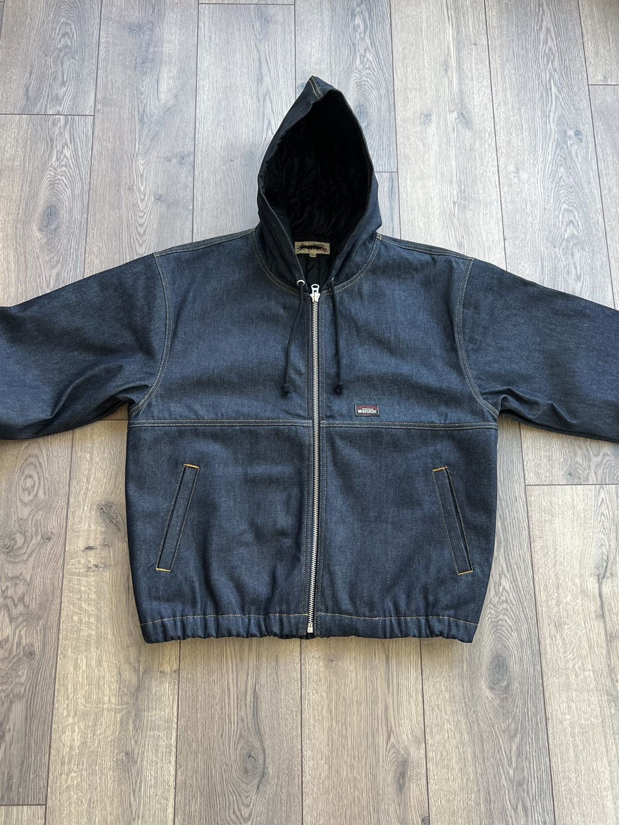 Stussy Stussy Raw Denim Insulated Work Jacket XL Size US XL / EU 56 / 4 - 3 Thumbnail
