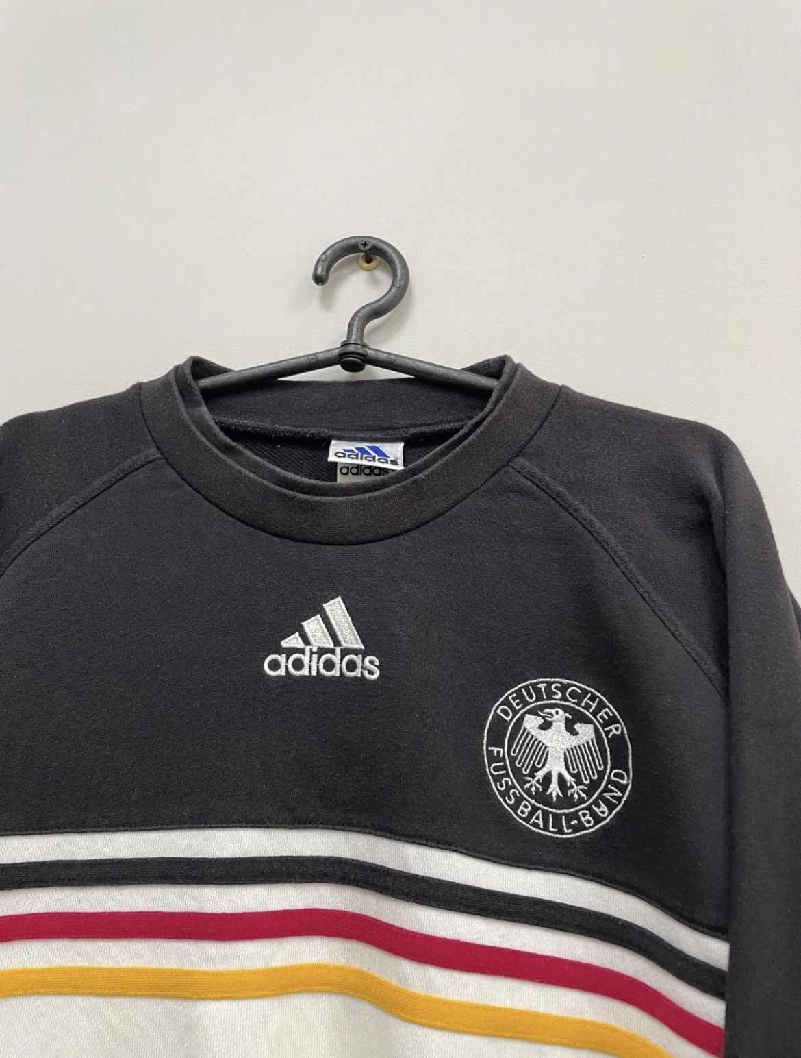 Adidas Germany 90s Vintage Adidas Football Sweatshirt Soccer Size US XL / EU 56 / 4 - 3 Thumbnail