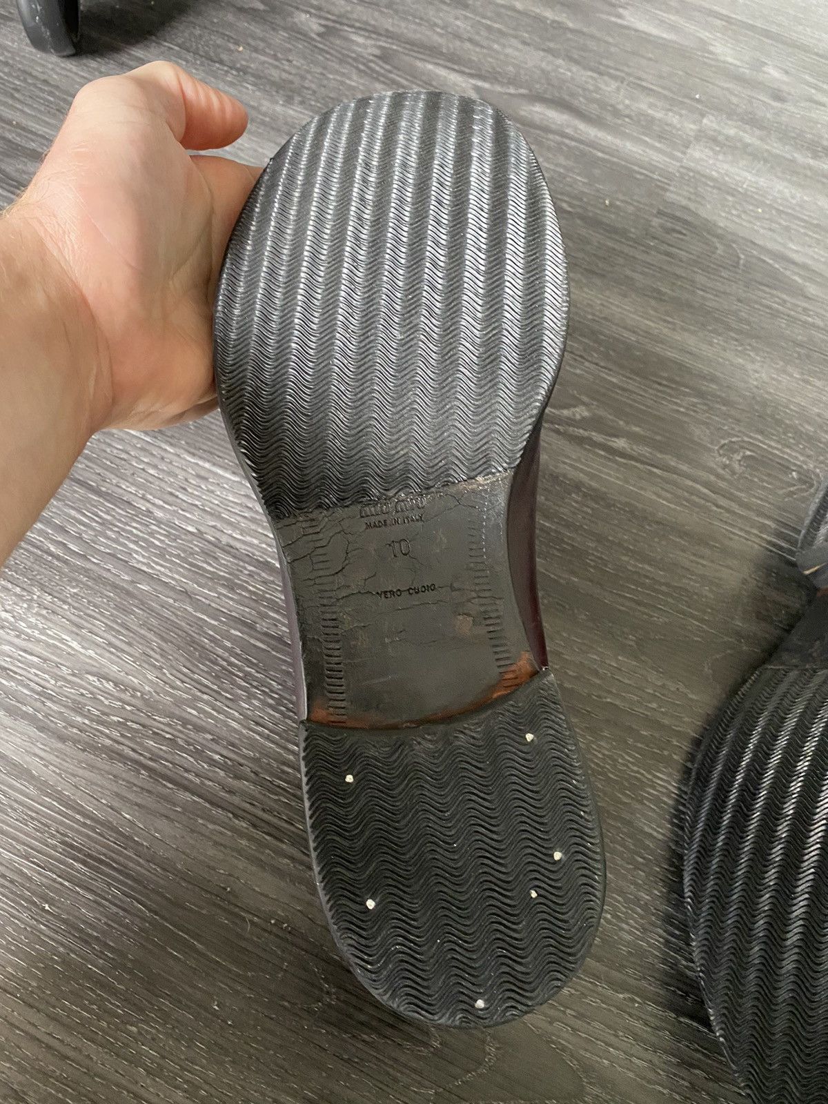 Miu Miu 90s Mens Slip On Size US 10 / EU 43 - 6 Thumbnail