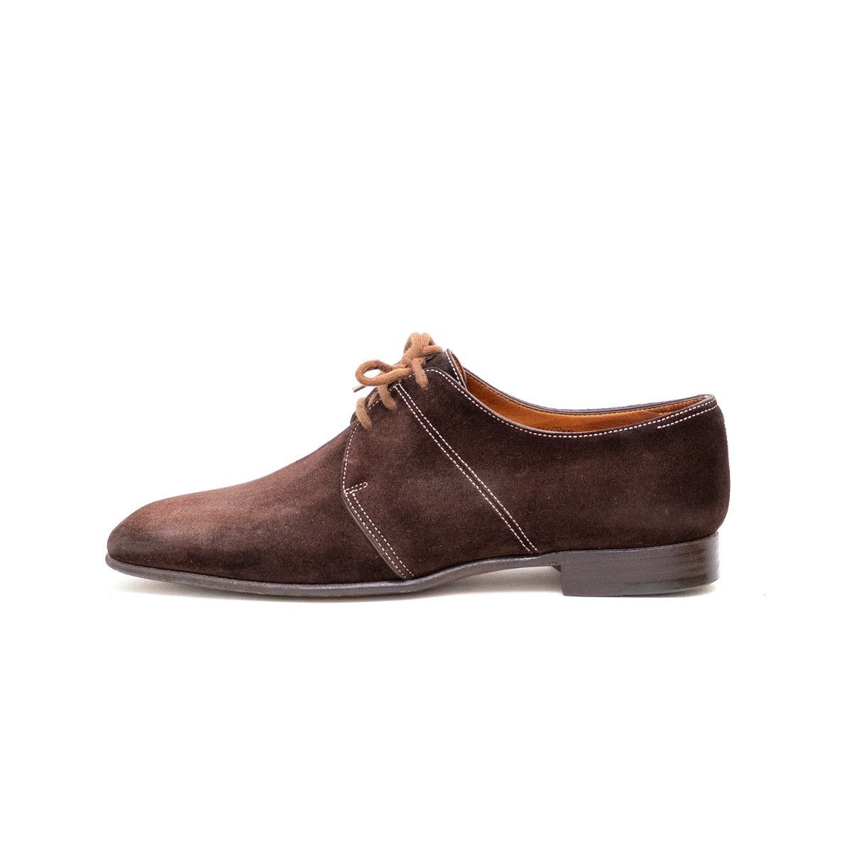 John Lobb John Lobb Clipper Suede Three-Eyelet Derby Shoes Size:US9.5E Size US 9.5 / EU 42-43 - 2 Thumbnail