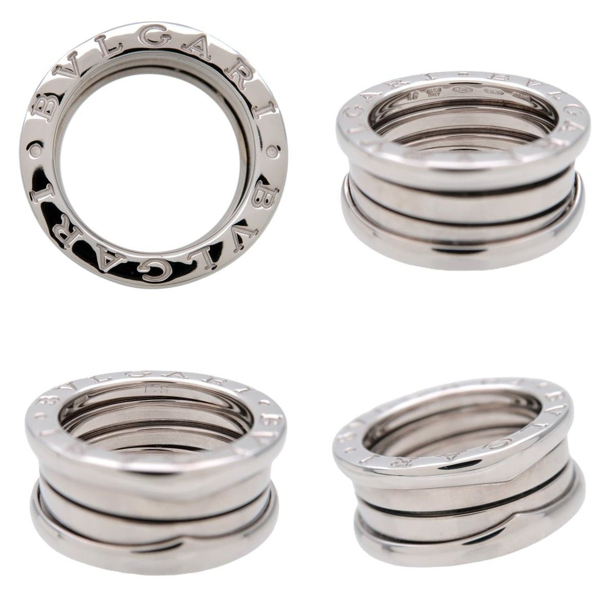 Bvlgari Bvlgari B.Zero1 3-Band 18K White Gold Ring Silver Size ONE SIZE - 3 Thumbnail