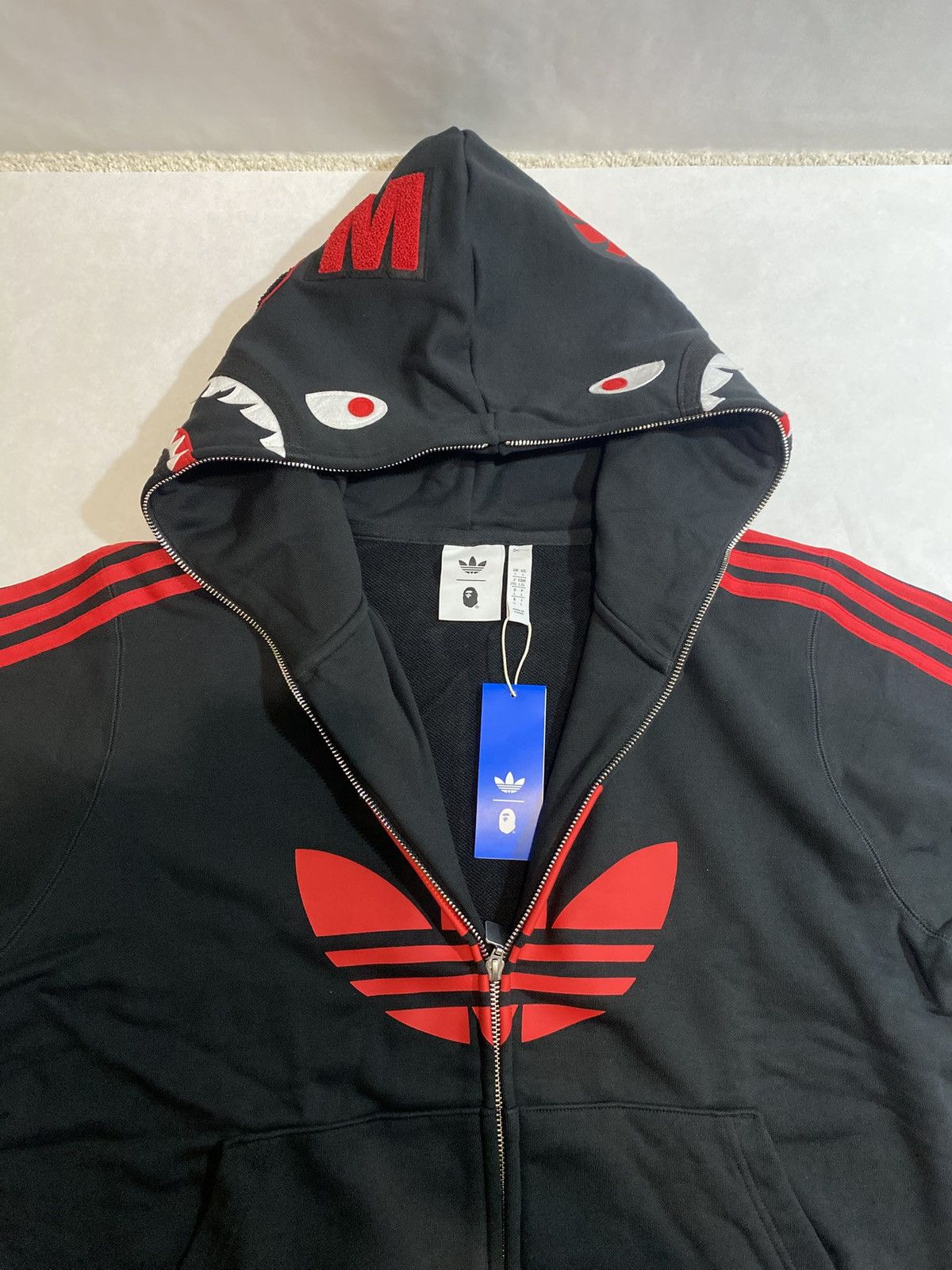 Bape Adidas X Bape Shark Hoodie Size US L / EU 52-54 / 3 - 12 Thumbnail