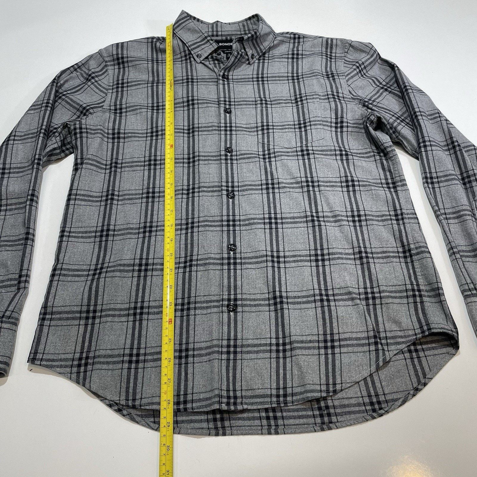 Bonobos BONOBOS Men’s Plaid Gray Black Checks Cotton Shirt Sz Medium Size US M / EU 48-50 / 2 - 4 Thumbnail