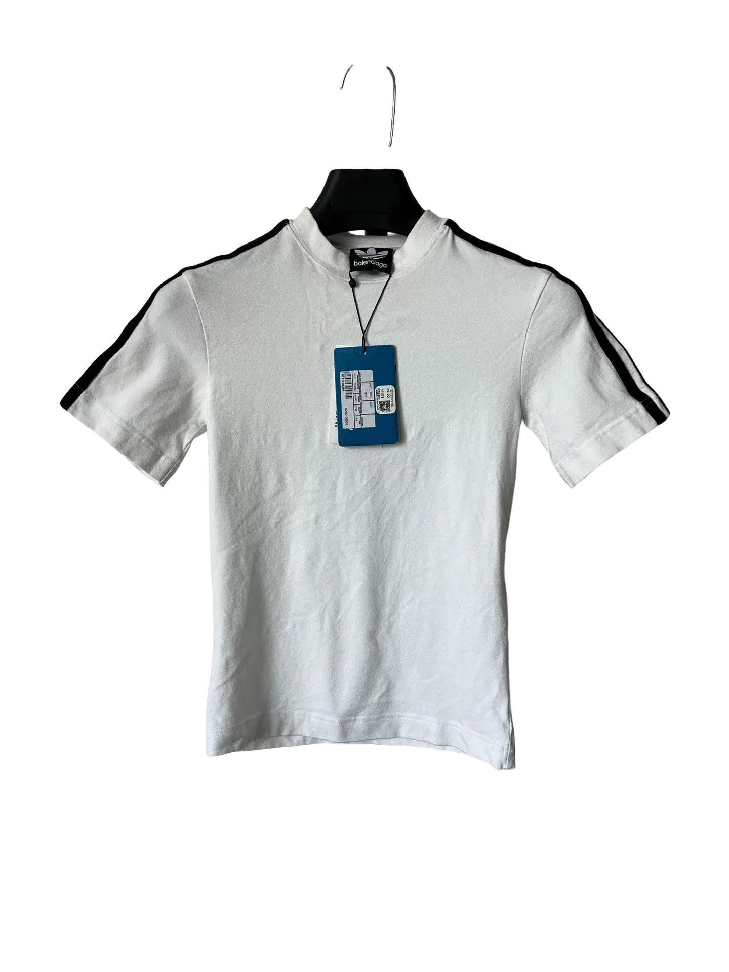 Balenciaga Balenciaga x adidas Logo Stripe T-Shirt XS Size US XS / EU 42 / 0 - 1 Thumbnail