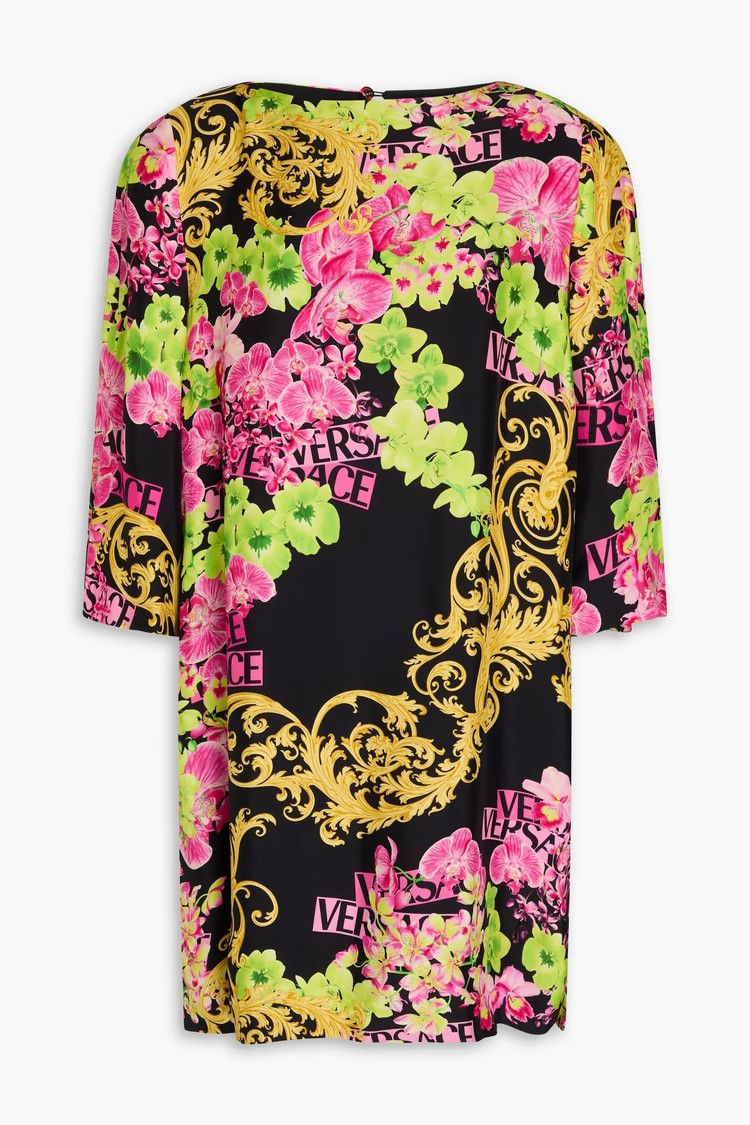 Versace o1y0226 Mini Dress in Multicolor Size XS / US 0-2 / IT 36-38 - 1 Thumbnail