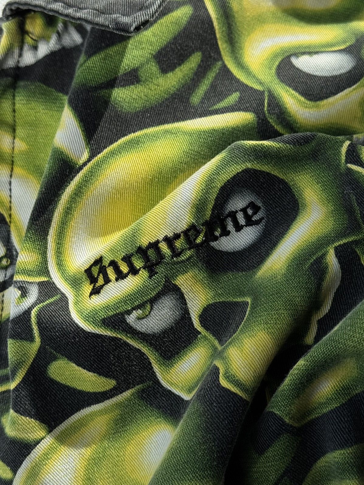 Supreme Archive Supreme Skull Pile Washed Work Jacket Affliction Size US M / EU 48-50 / 2 - 4 Thumbnail