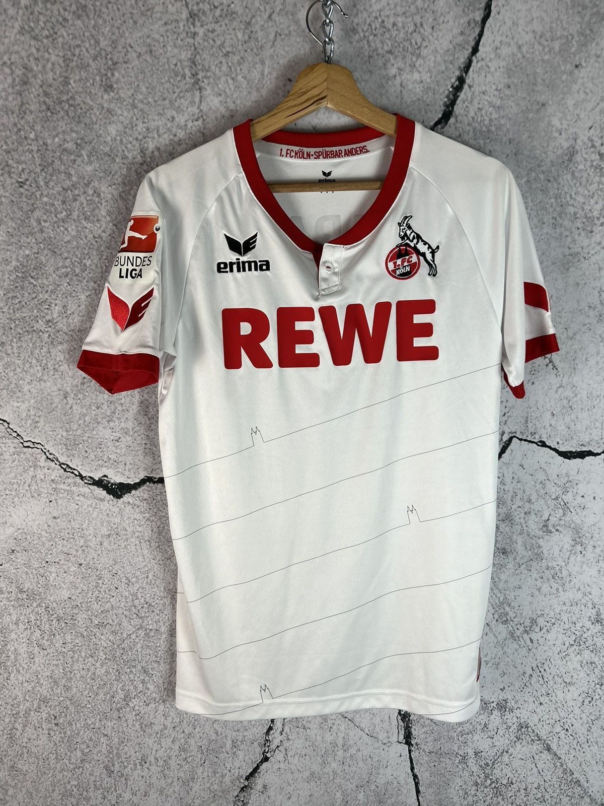 Puma × Vintage FC Koln Erima Home Shirt Jersey Germany Size US S / EU 44-46 / 1 - 1 Thumbnail