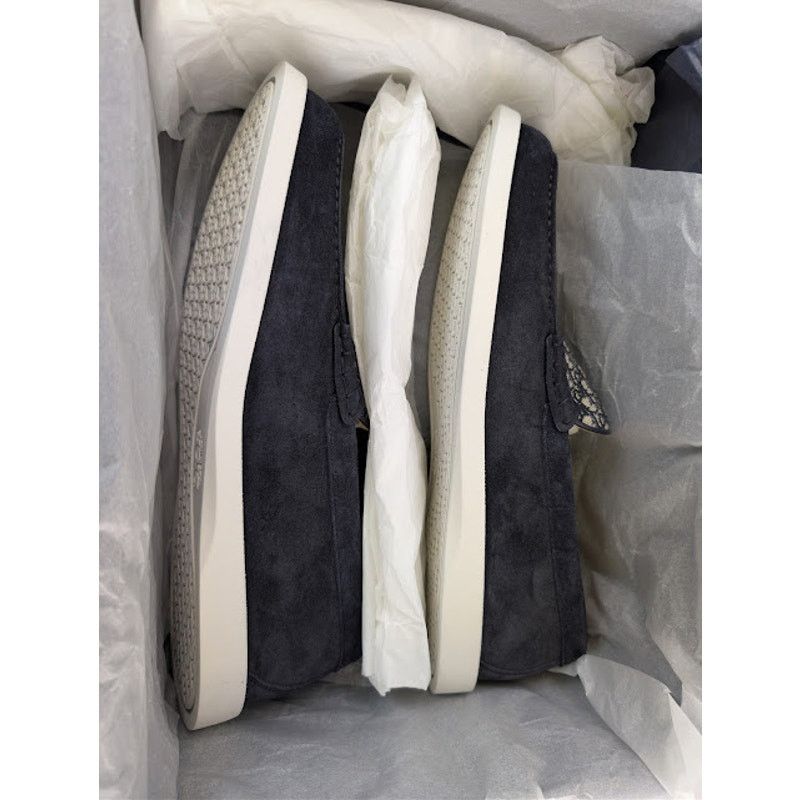 Dior o1rshd1 Granville Clean Smooth Loafer Boots in Blue / Beige Size US 10 / EU 43 - 22 Thumbnail
