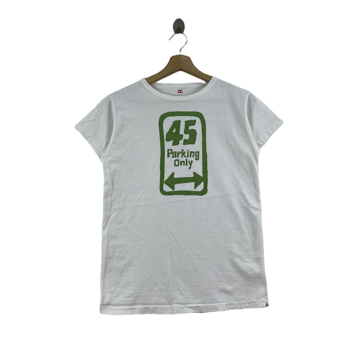 Vintage Vintage 45 PARKING ONLY Print 45rpm Japanese Brand White Size US S / EU 44-46 / 1 - 1 Thumbnail
