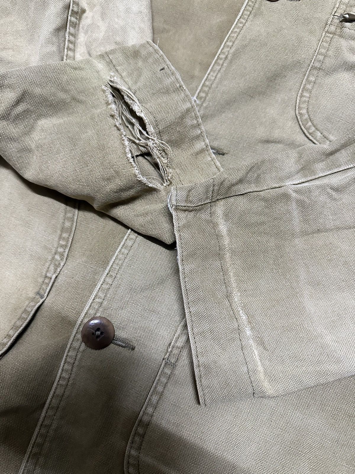 L.L. Bean Vtg sunfadep LL beans workwear distressed jacket Size US M / EU 48-50 / 2 - 5 Thumbnail