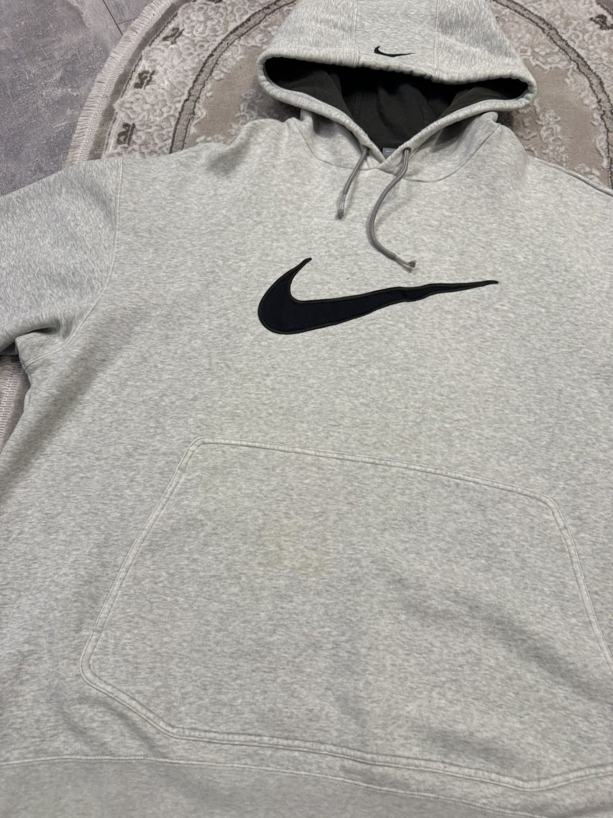 Nike Vintage 90s Nike Hoodie Big Logo Baggy Brill Faded Size US XXL / EU 58 / 5 - 2 Thumbnail