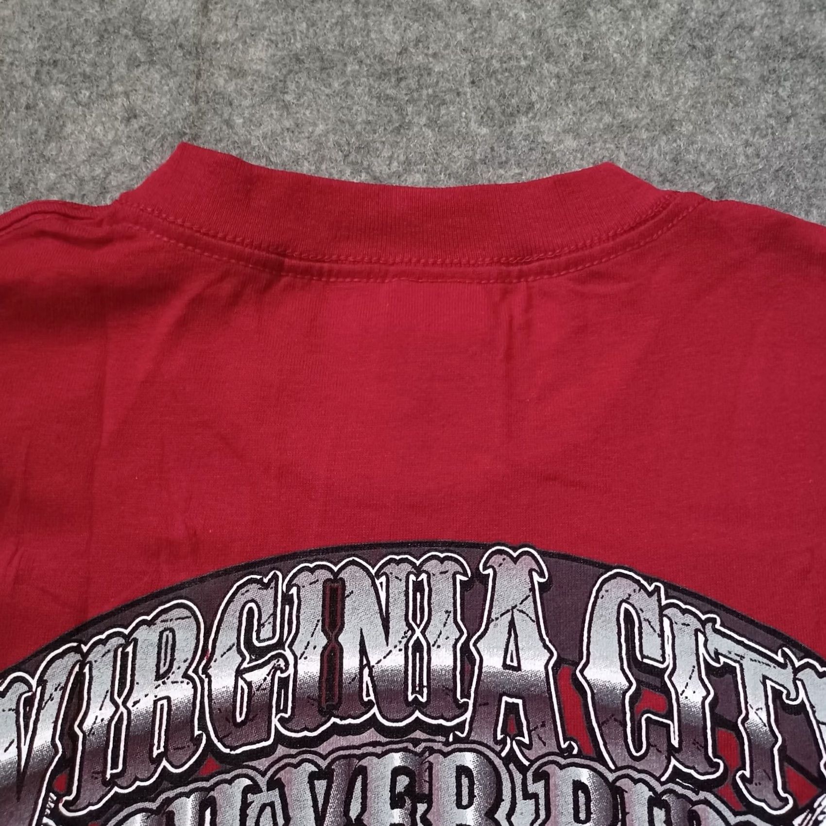 Delta Virginia City Silver Run Shirt Mens XL Red Burgundy Skull Logo Short Sleeve 2012 Delta Cotton Crew Neck T-Shirt Men's Classics Vegabonds? Size US XL / EU 56 / 4 - 3 Thumbnail
