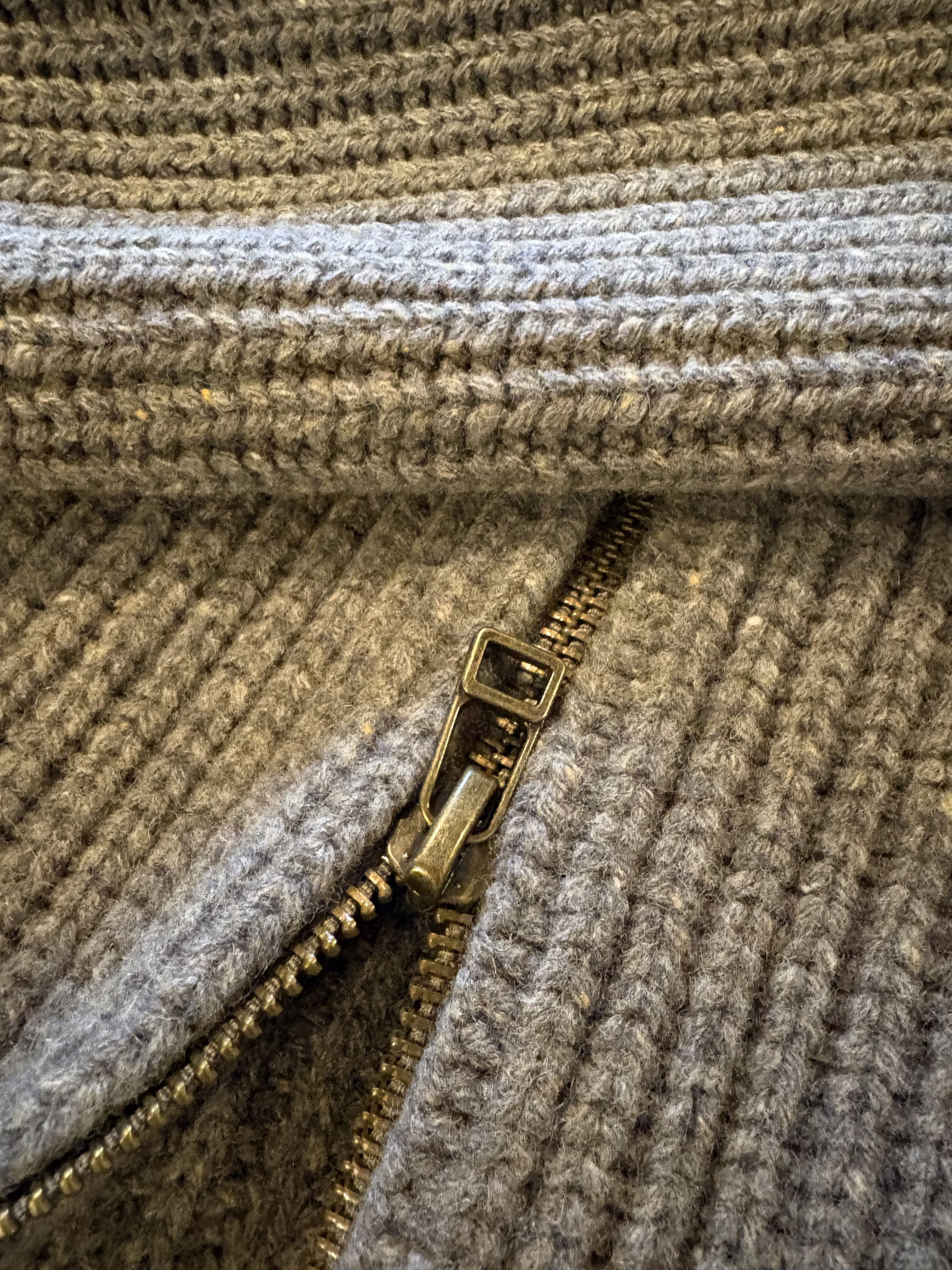 Taylor Stitch Taylor Stitch Full Zip Ribbed Sweater Grey Size 38 Size US S / EU 44-46 / 1 - 2 Thumbnail