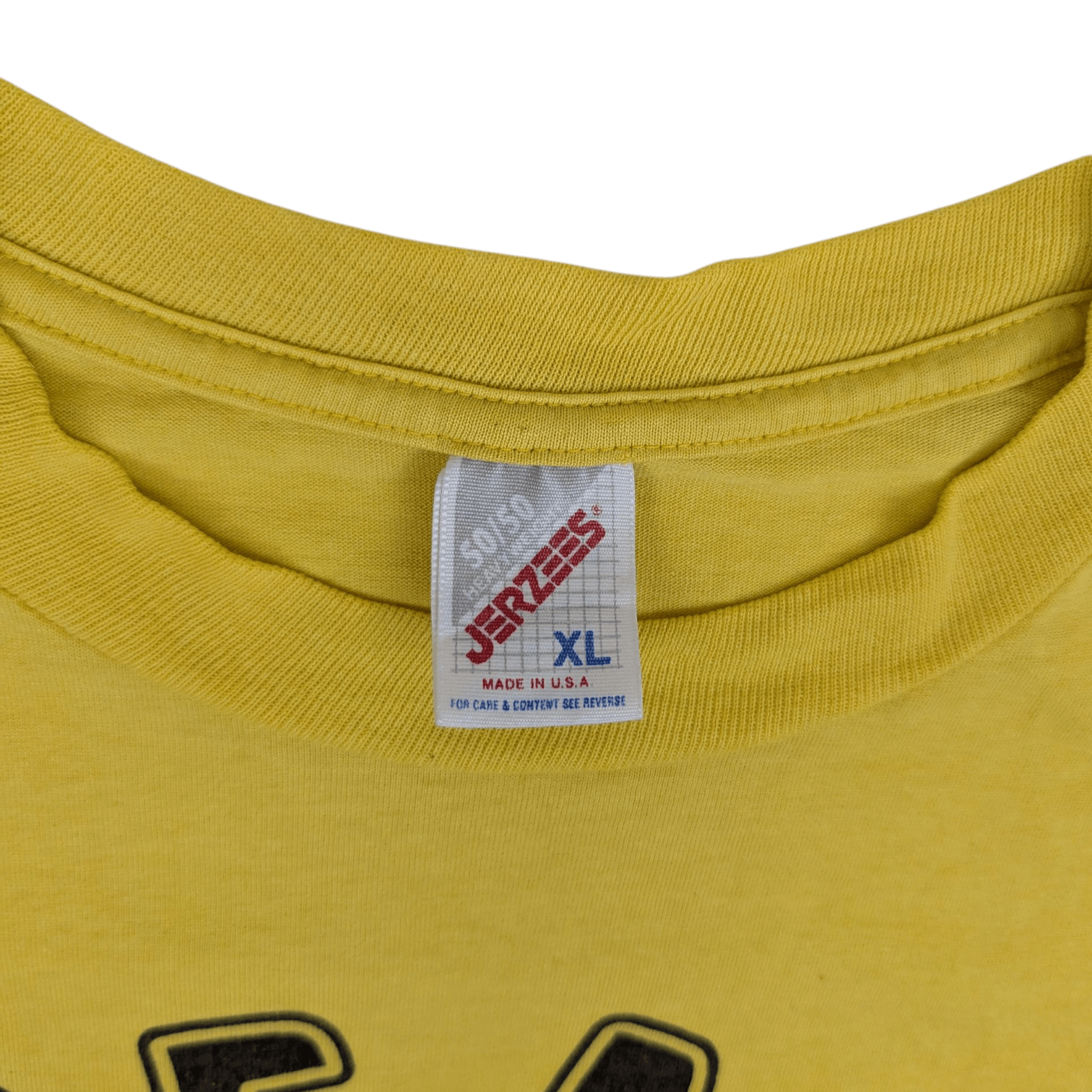Jerzees Vintage 90's JERZEES Team Yellow Banana Graphic T-Shirt Size US XL / EU 56 / 4 - 7 Thumbnail