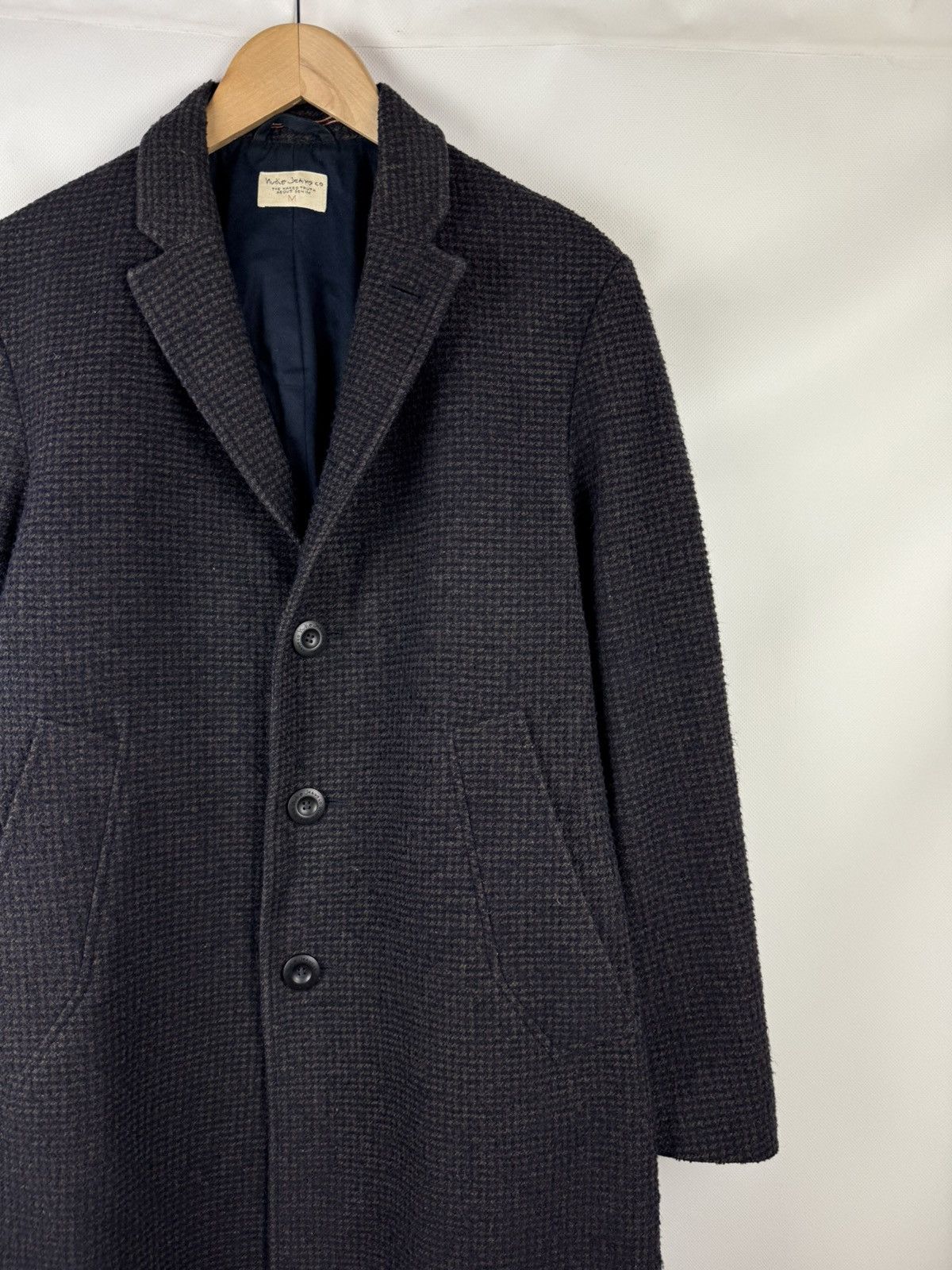 Nudie Jeans Nudie Jeans Co Waldo Recycled Check Wool Coat Jacket Size M Size US M / EU 48-50 / 2 - 5 Thumbnail