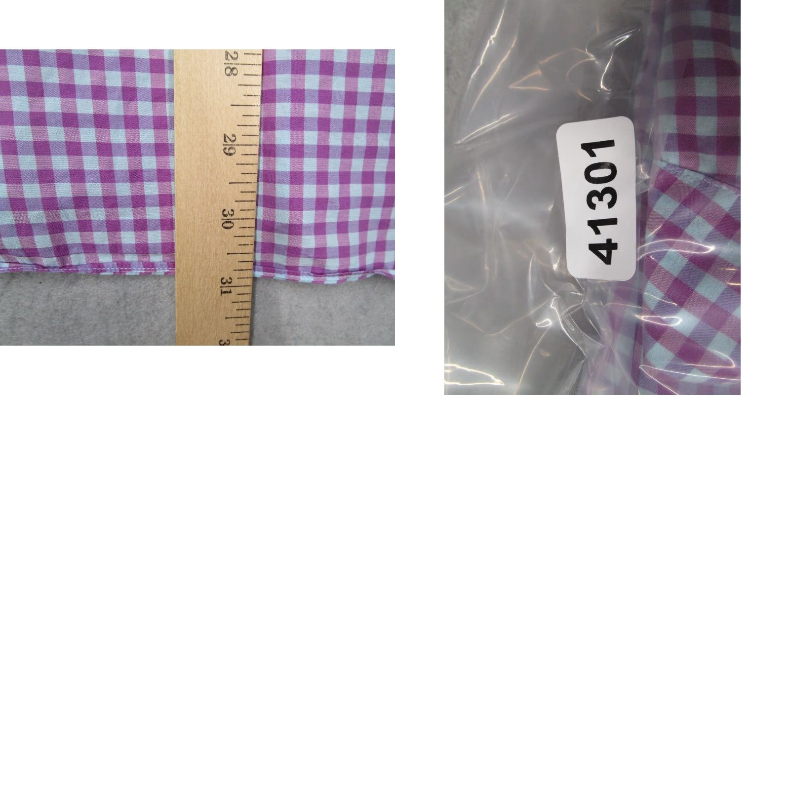 Vintage Culturata Dress Shirt Mens 16.5 42 Large Purple Check Tailored Button Up Work Size 42R - 8 Thumbnail