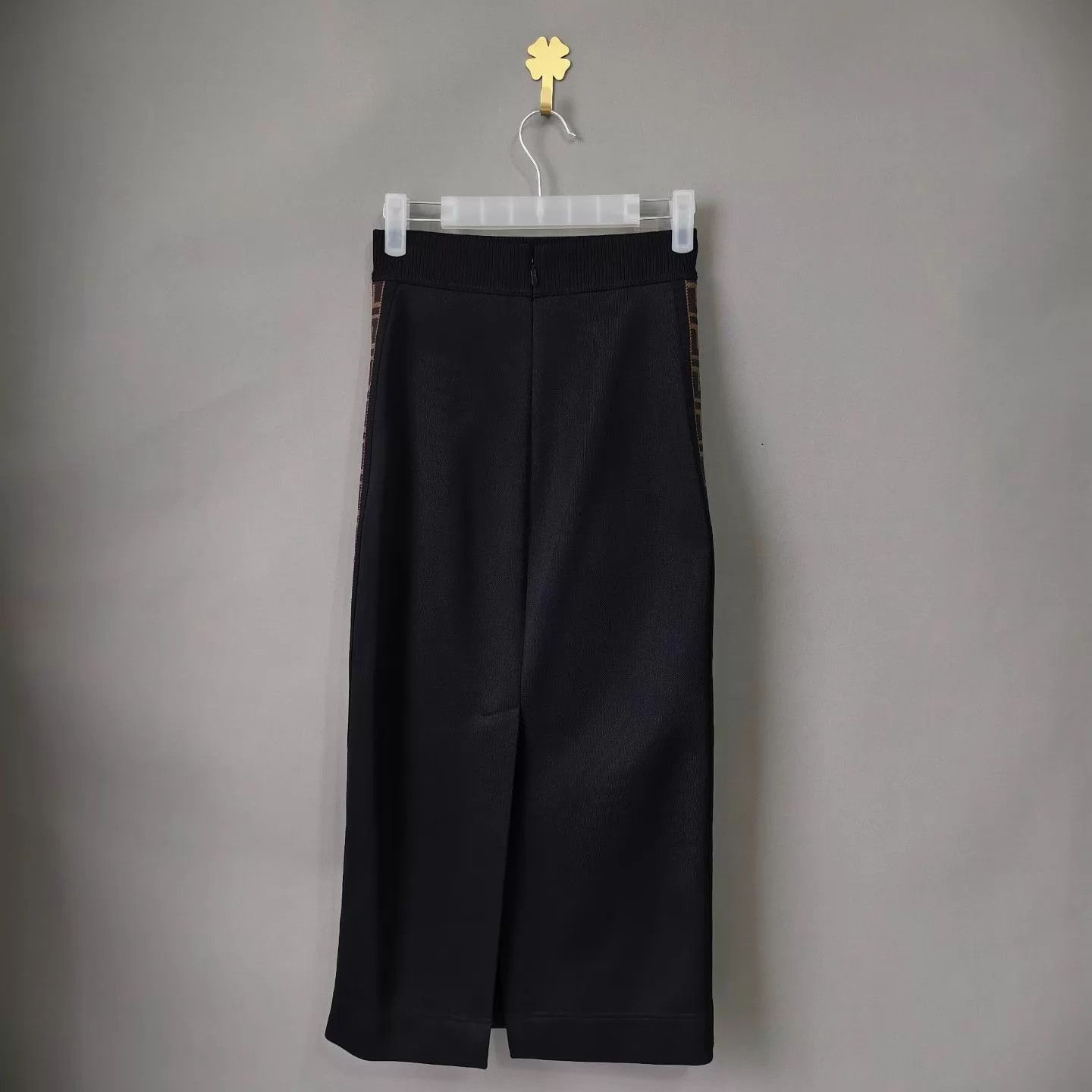 Fendi FENDI Black Side Monogram Skirt Size 38 Size 26" / US 2 / IT 38 - 2 Thumbnail