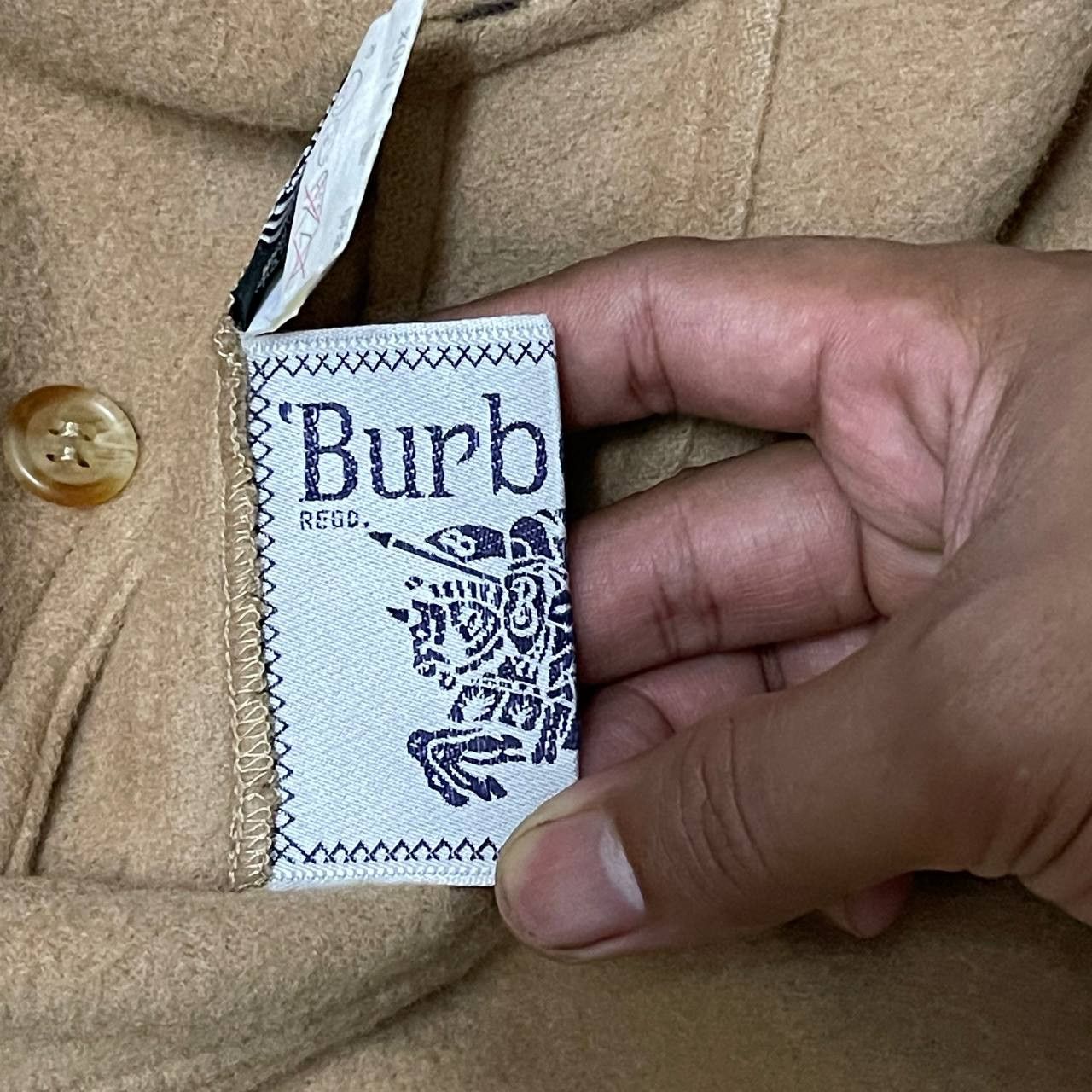 Burberry Vintage 90's Burberry Nova Check Reversible Wool Coat Size US M / EU 48-50 / 2 - 18 Thumbnail