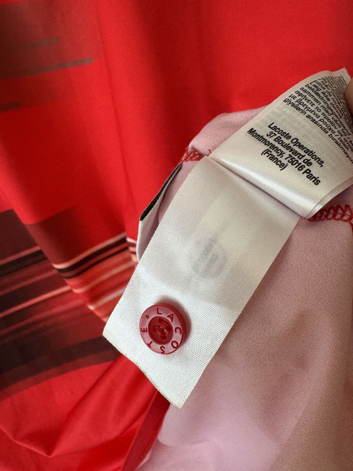 Lacoste Lacoste Sport Novak Djokovic Polo T-shirt Red Jersey Size US M / EU 48-50 / 2 - 16 Thumbnail