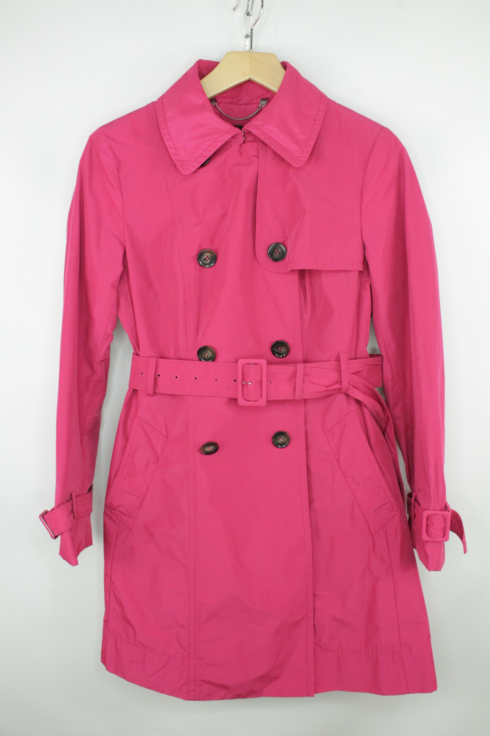 Weekend Max Mara Weekend Max Mara Double-Breasted Belted Pink Trench Coat Size S / US 4 / IT 40 - 1 Thumbnail