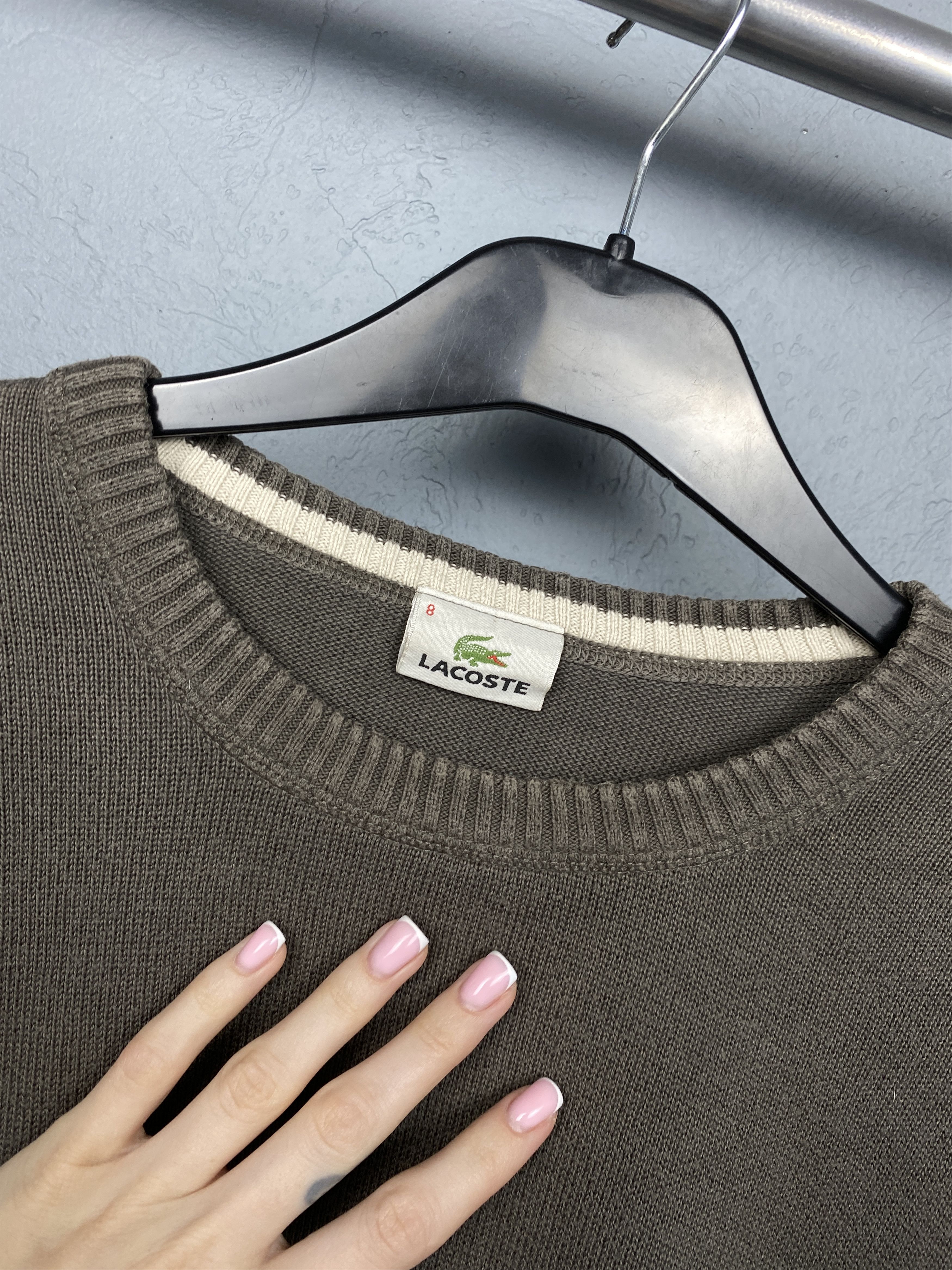 Lacoste × Vintage Lacoste Vintage Mens Crew Neck Sweater Size US XXL / EU 58 / 5 - 6 Thumbnail