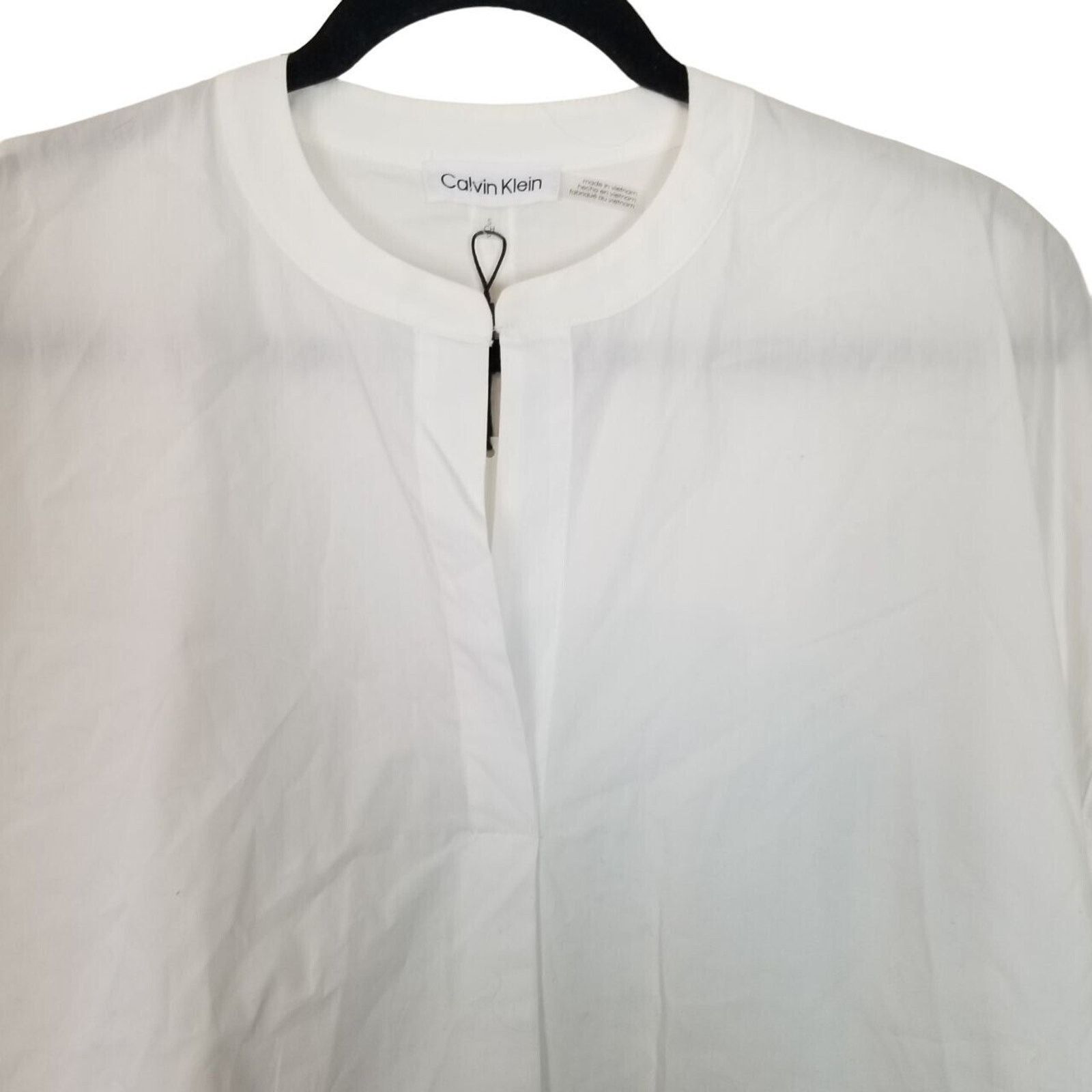 Calvin Klein Calvin Klein Cotton Shirt Drawstring Hem Minimalist Coastal Size S / US 4 / IT 40 - 2 Thumbnail