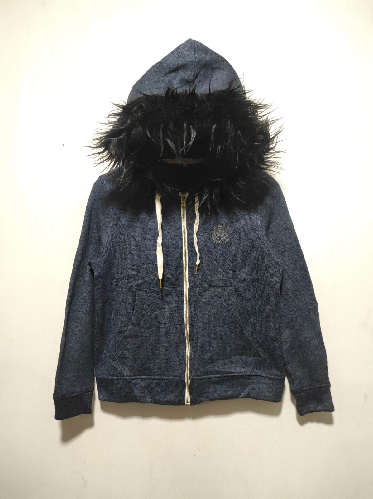 Japanese Brand Tate navy zip fur hoodie ifsix LGB style vkei Size US S / EU 44-46 / 1 - 2 Thumbnail