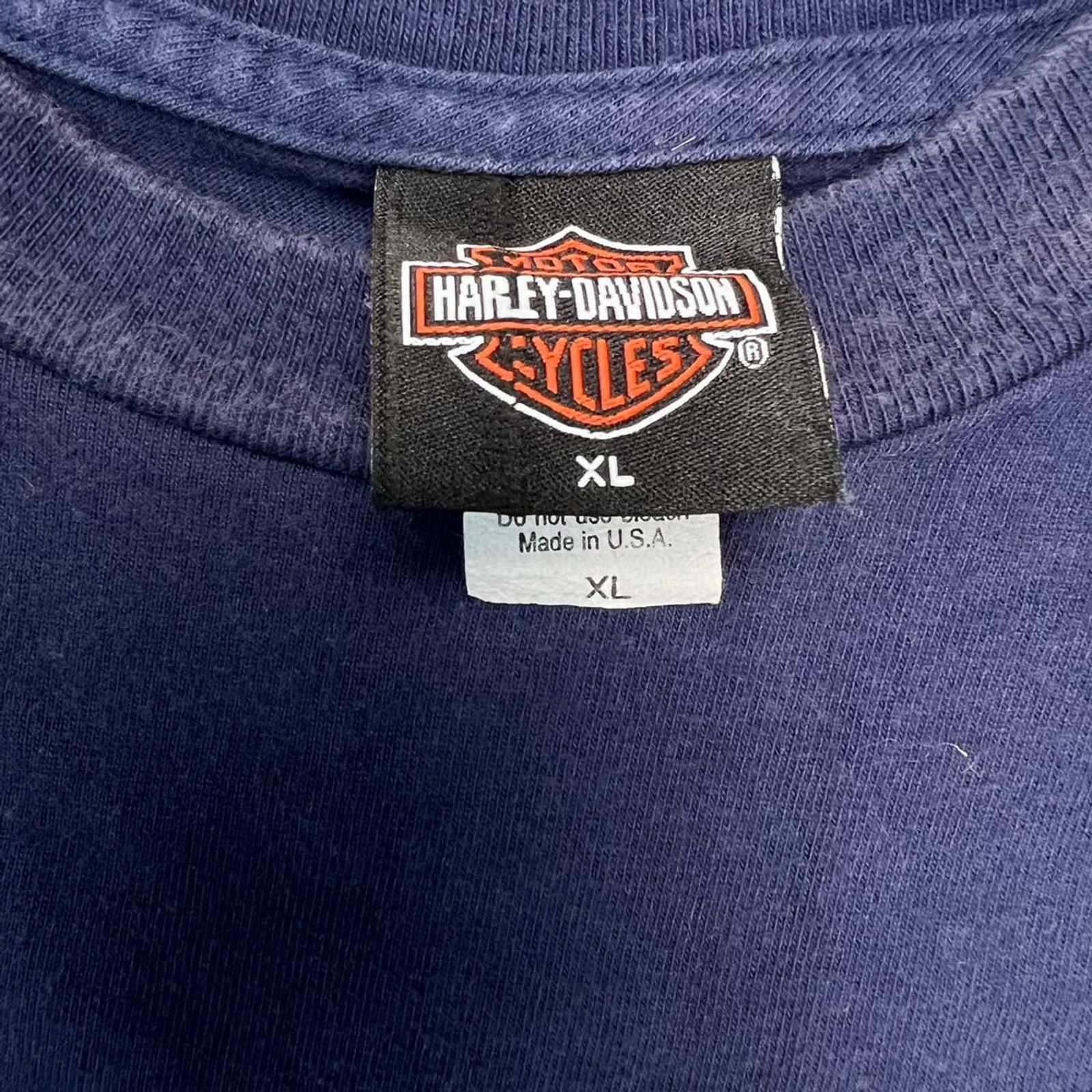 Harley Davidson × Vintage Vintage 2002 Harley Davidson T Shirt Graphic Motorcycle Tee Size US XL / EU 56 / 4 - 6 Thumbnail