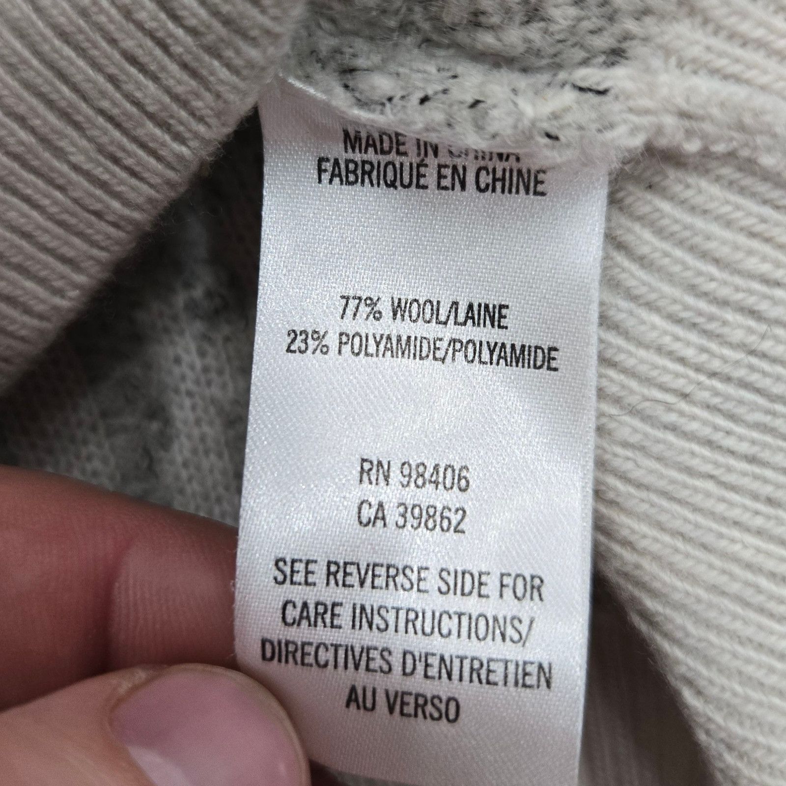 Theory Theory Gray Wool Leopard Print Jacquard Sweater Size Medium Size M / US 6-8 / IT 42-44 - 6 Thumbnail