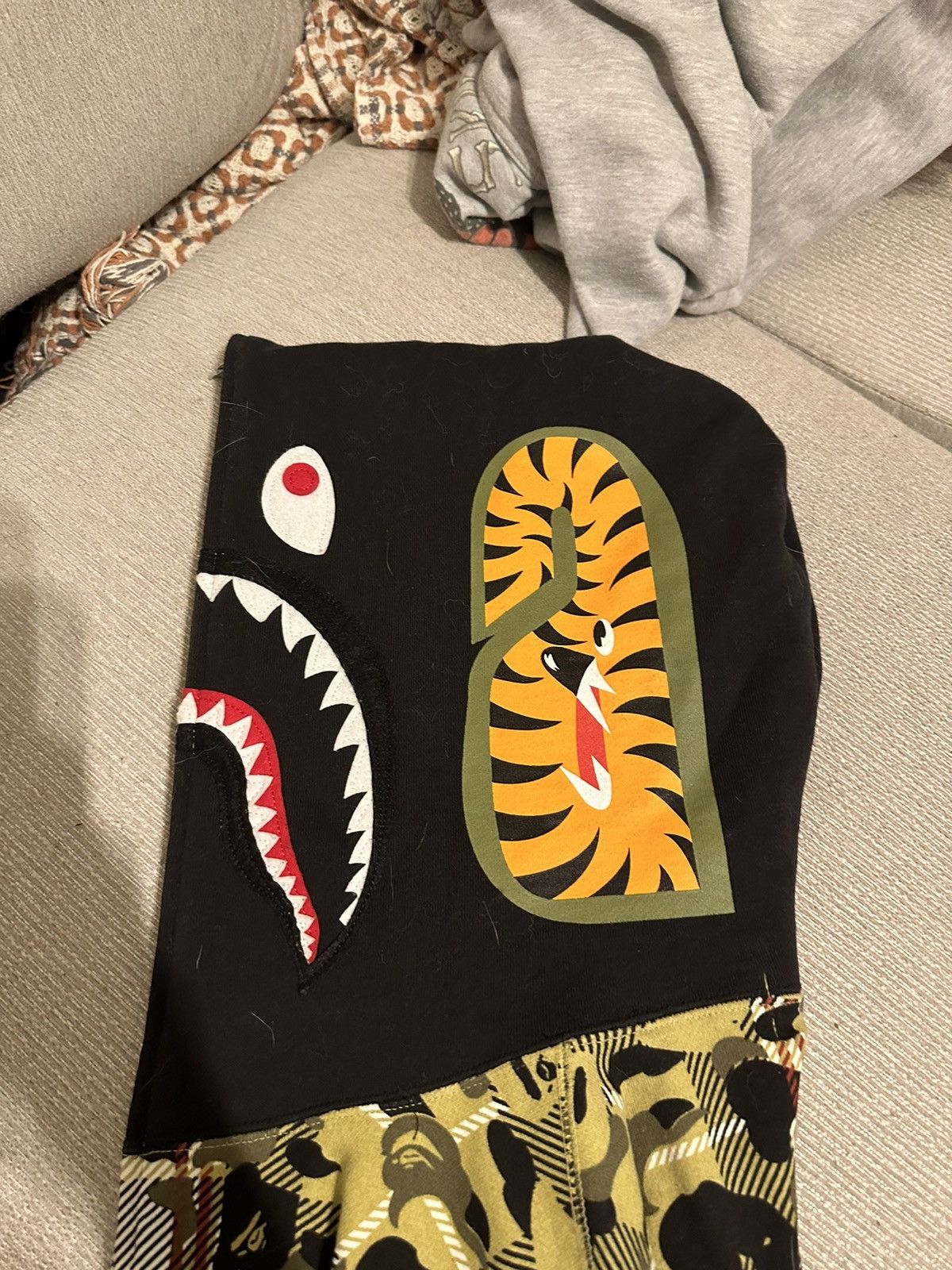 Bape Bape Check Camo Shark Full Zip Hoodie Size US M / EU 48-50 / 2 - 4 Thumbnail