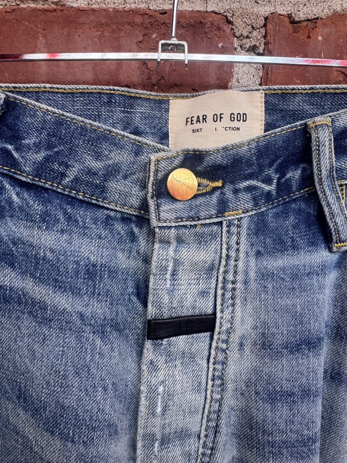 Fear of God Fear of god 6th collection skinny zipper denim jeans Size US 36 / EU 52 - 3 Thumbnail