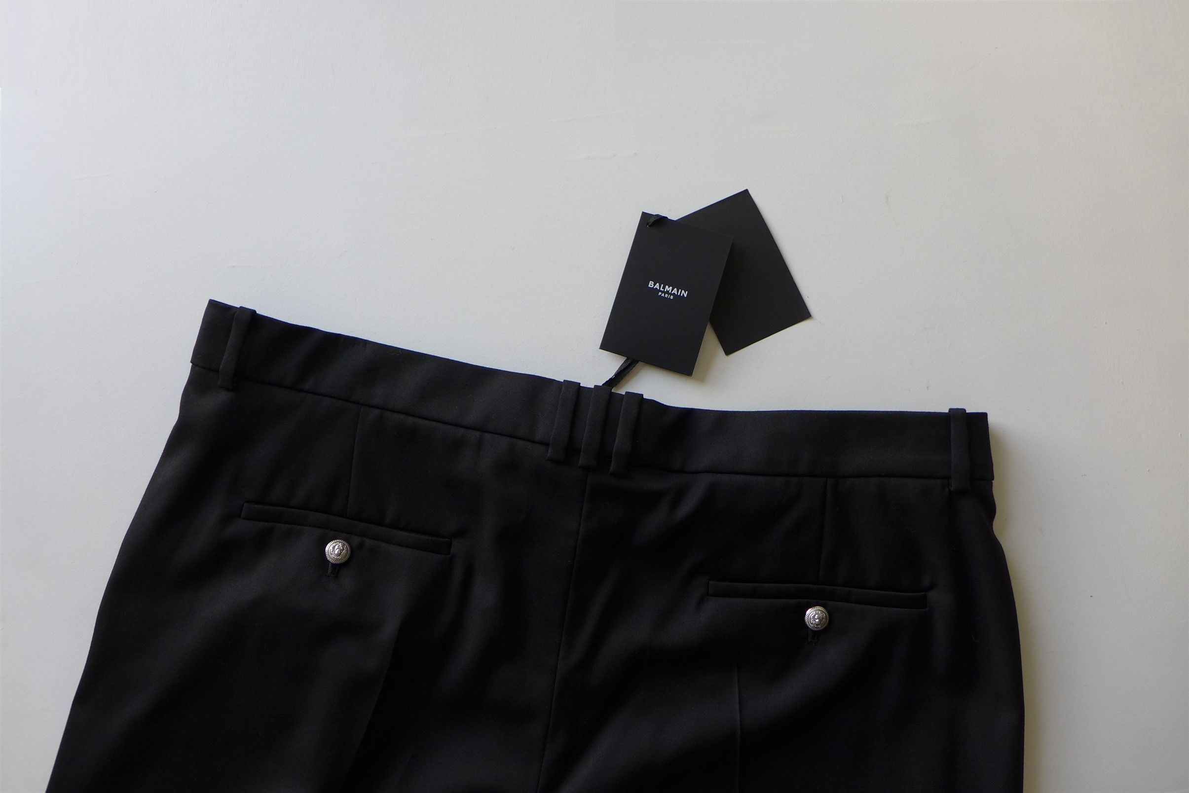 Balmain Balmain Tailored Trousers - Black Wool Size US 38 / EU 54 - 13 Thumbnail