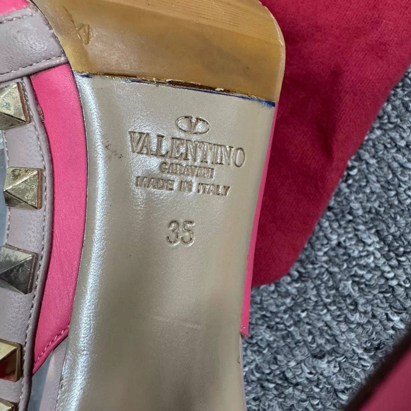 Valentino Valentino Pink Studded Pointed Stiletto Heels 35 Size US 4.5 / IT 34.5 - 6 Thumbnail