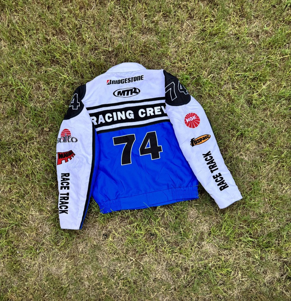 Vintage Jacket Fast lane Speed Freak vintage racing blue Racing Size US L / EU 52-54 / 3 - 12 Thumbnail