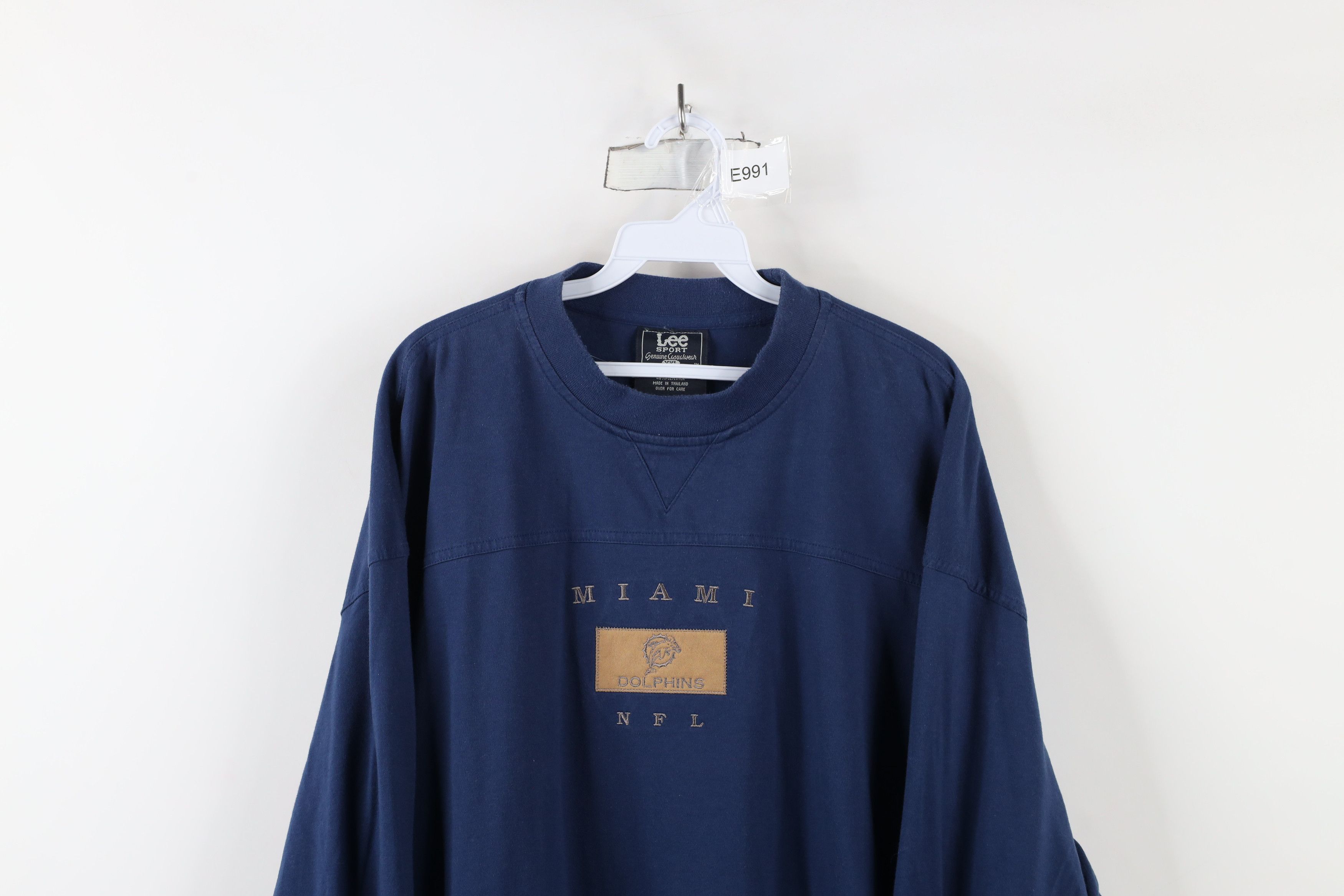 Vintage Vintage 90s Dolphins Football Box Logo Long Sleeve T-Shirt Size US XXL / EU 58 / 5 - 2 Thumbnail