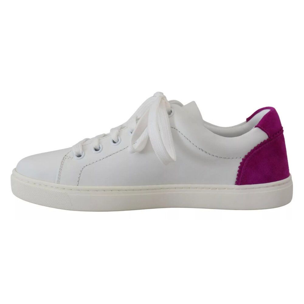 Dolce & Gabbana Dolce & Gabbana White Classic Sneakers Women Leather Shoes Size US 5 / IT 35 - 7 Thumbnail