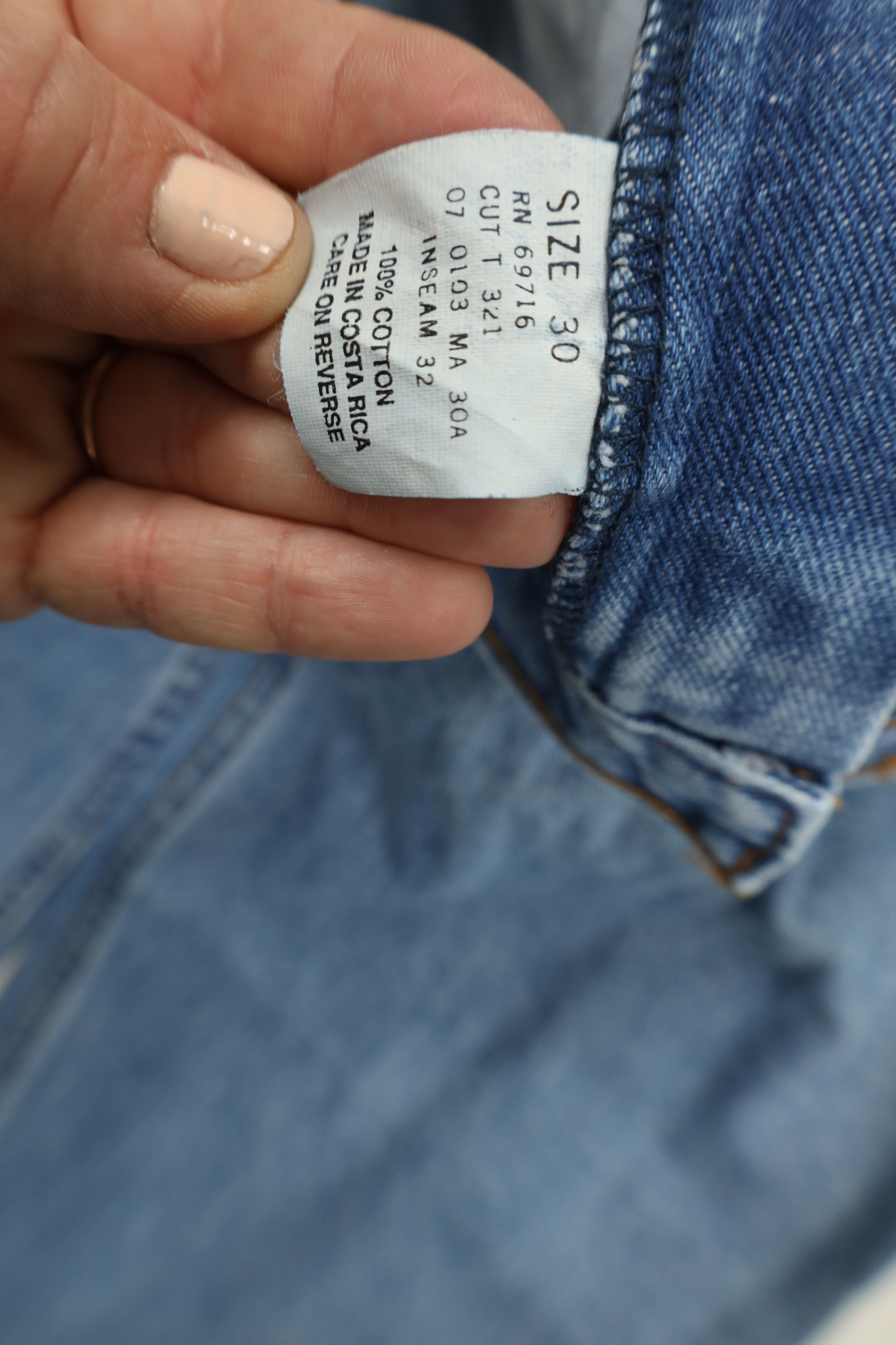 Vintage Deadstock Vintage 90s Streetwear Straight Leg Denim Jeans Size US 30 / EU 46 - 6 Thumbnail