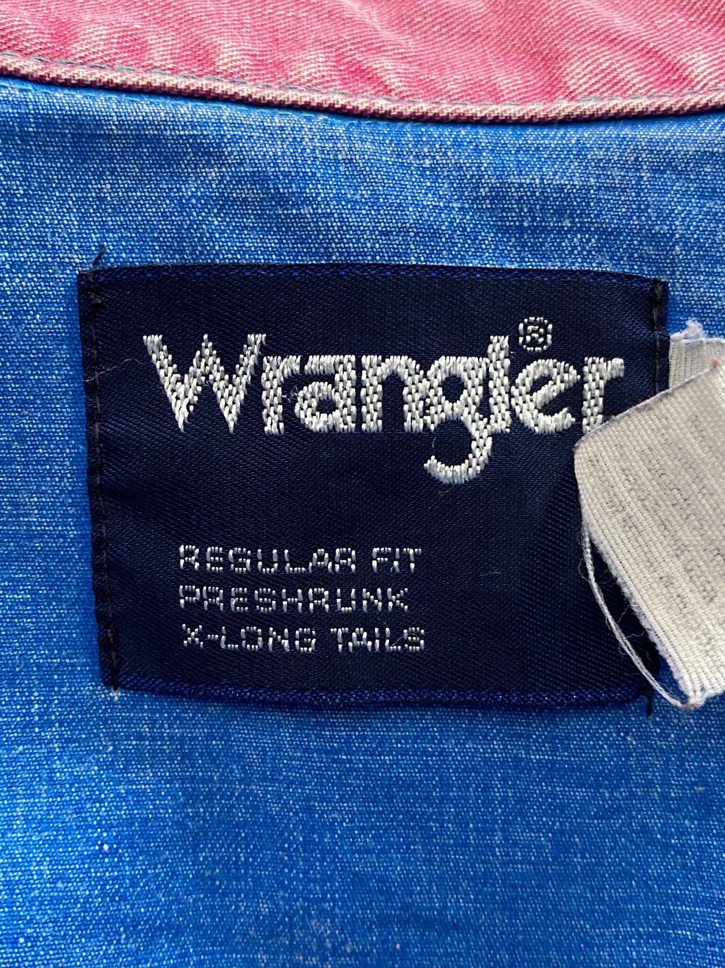 Vintage × Wrangler Wrangler Vintage Men's Western Brushpopper Striped Shirt Size US XL / EU 56 / 4 - 6 Thumbnail